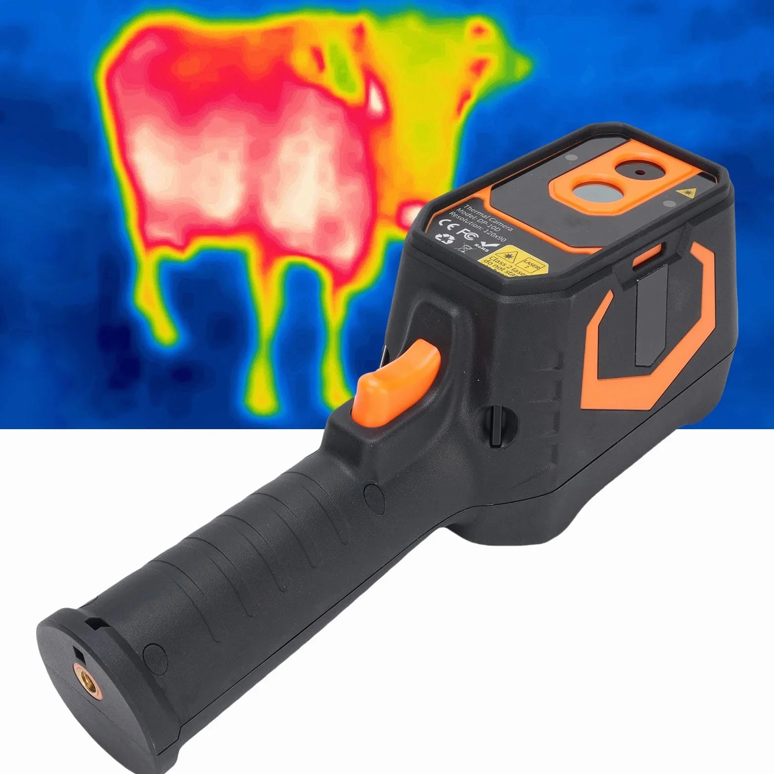 Topiky Handheld Termiczna Kamera Termiczna, Kamera do Obrazowania Termicznego, Obraz Termiczny w Podczerwieni, -20 ° C do 550 ° C 8 GB Storage 25 Hz Ramina Klatek na Poziom