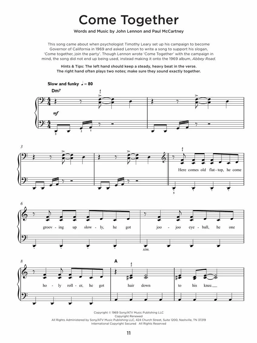Really easy piano : the beatles collection - 40 titres -