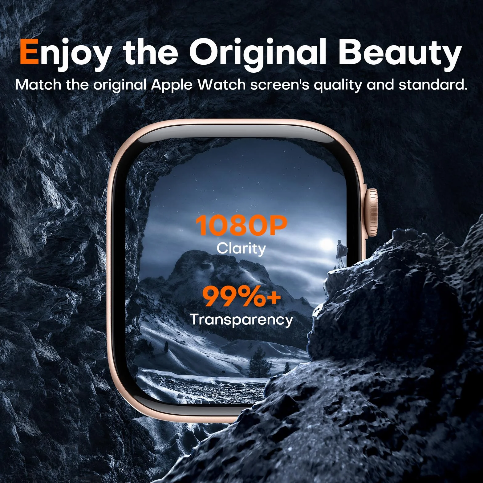 LϟK 8-pak folii ochronnych na ekran Apple Watch Series 11/10 42 mm, samonaprawiająca się folia ochronna na ekran TPU, odporna na zarysowania, 0 bąbelków, HD wrażliwa na dotyk, ulepszona elastyczna