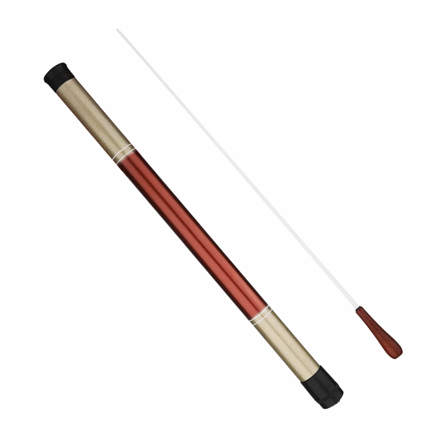 Batuta Dyrygencka z Etui na Batute, 38cm Batuta Koncertowa Batuta Orkiestrowa Dyrygentura Muzyczna z Uchwytem z Palisandru na Orkiestre Koncert Zespól Wykonanie Muzyczne