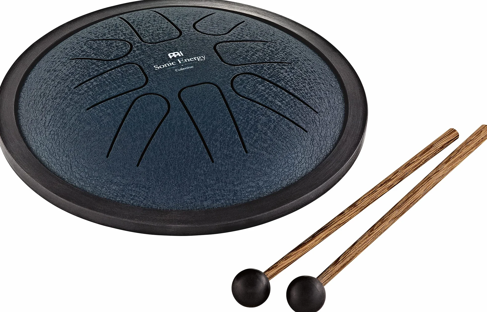 Sonic Energy Steel Tongue Drum – Mały 7-calowy Bęben w Tonacji G-moll – Instrument ze Stali Nierdzewnej do Medytacji, Jogi, Dla Dzieci – w Zestawie z Pałeczkami i Woreczkiem (SSTD2NB)