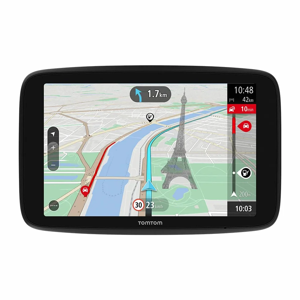 TomTom GO Navigator Nawigacja samochodowa (6-calowy ekran, aktualne informacje drogowe i ostrzeżenia o fotoradarach na okres próbny, mapy świata, aktualizacje przez sieć Wi-Fi)