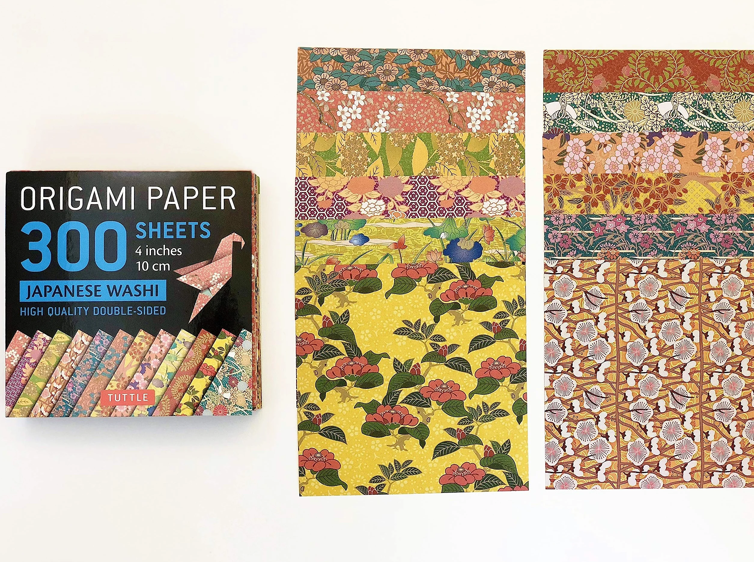 Origami Paper 300 Sheets Japanese Washi Patterns 4" (10 CM): Tuttle Origami Paper: High-Quality Double-Sided Origami Sheets Printed with 12 Different ... Sheets Printed with 12 Different Designs