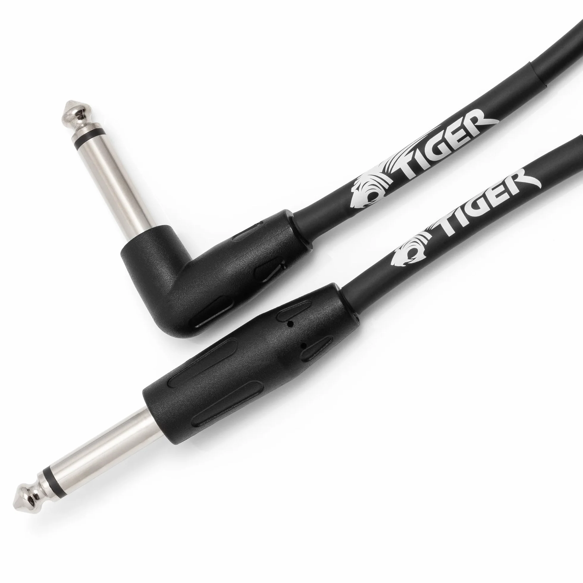 Kabel gitarowy - Klawiatura basowa E-Drums Instrument Lead - Prosty/Kątowy - Gniazda 6,35 mm 1/10.2 cm - Kabel 3 m - TIGER GAC42