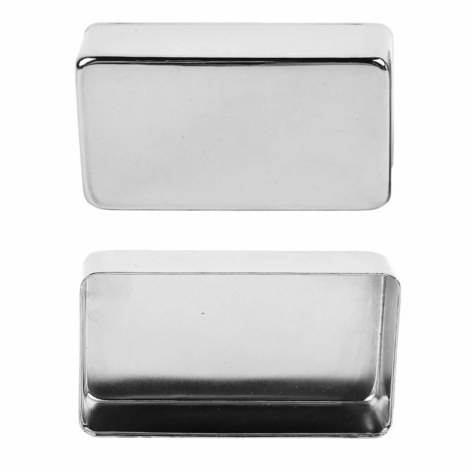 Brass Humbucker Pickup Covers | Sealed Design Blocks Particles/Interference | Dual Coil Electric Guitar Pickup Cover | Easy Installation for Many Guitars (Srebrny)
