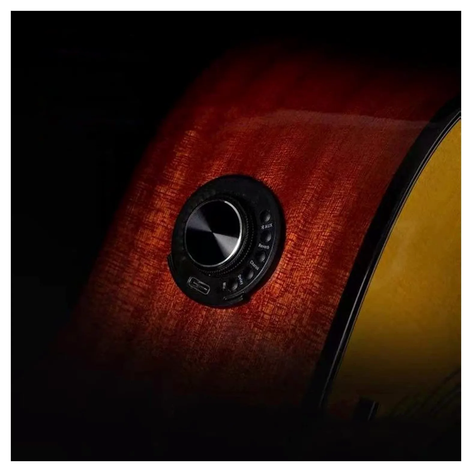 TSTS Guitar Pickup Z Mikrofonem Wbudowany Chorus Delay Revelb Efekty Cyfrowe Rezonance Sterowania Odbiór przedwzmacniacza gitary akustycznej