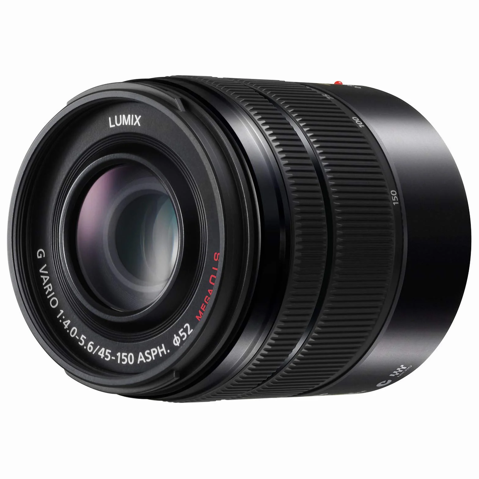 Panasonic H-FS45150 LUMIX G VARIO teleobiektyw zmiennoogniskowy (ogniskowa 45–150mm/90–300mm, przyszłona F4.0–F5.6, filtr φ52mm, micro 4/3), czarny