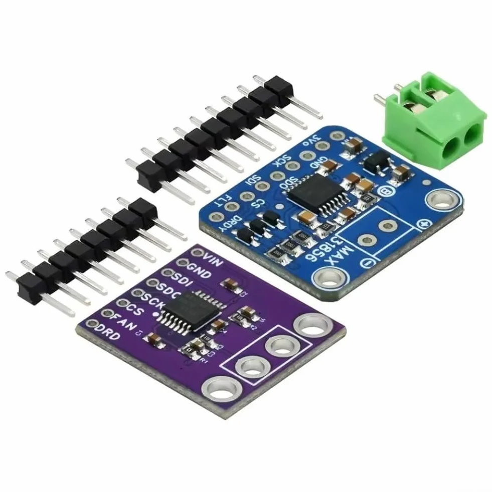 MAX31856 Moduł termopary z 19-bitową automatyczną korekcją liniową ADC, obsługa wielu typów, solidna ochrona wejściowa ± 45 V, redukcja szumów, kompaktowa płytka drukowana do monitoringu przemysłowego