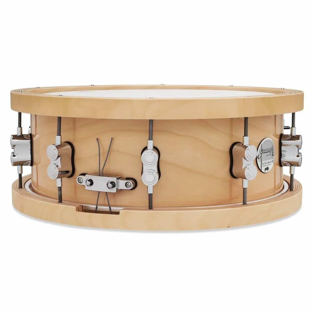 Pacific Drums Concept 20-Ply Maple Snare, 35,6 x 14 cm, grube klonowe obręcze, naturalny | 20-warstwowa klonowa skorupa