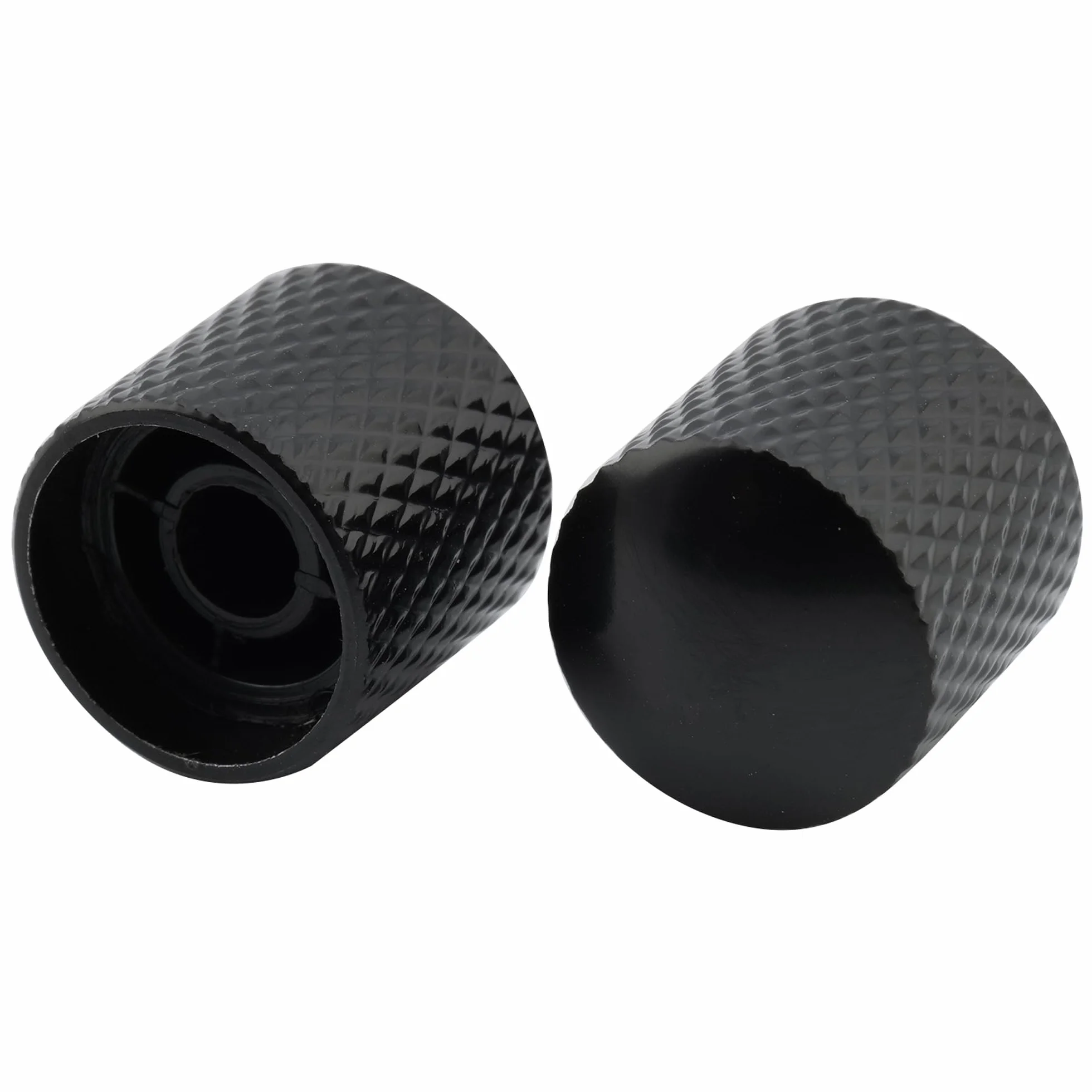Musiclily Metryczna 6mm Metalowa Gałka Dome Knobs do Gitary Elektrycznej Telecaster lub Precision Bass, Czarny (4 szt.)