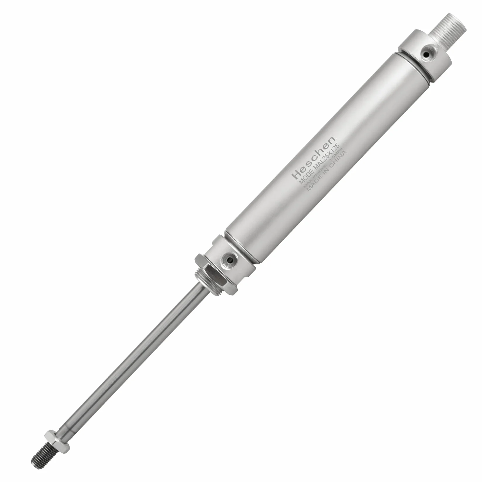 Heschen pneumatyczny wąski cylinder powietrza MAL 25-125 Port PT1/8 25 mm otwór 125 mm skokowy podwójne działanie