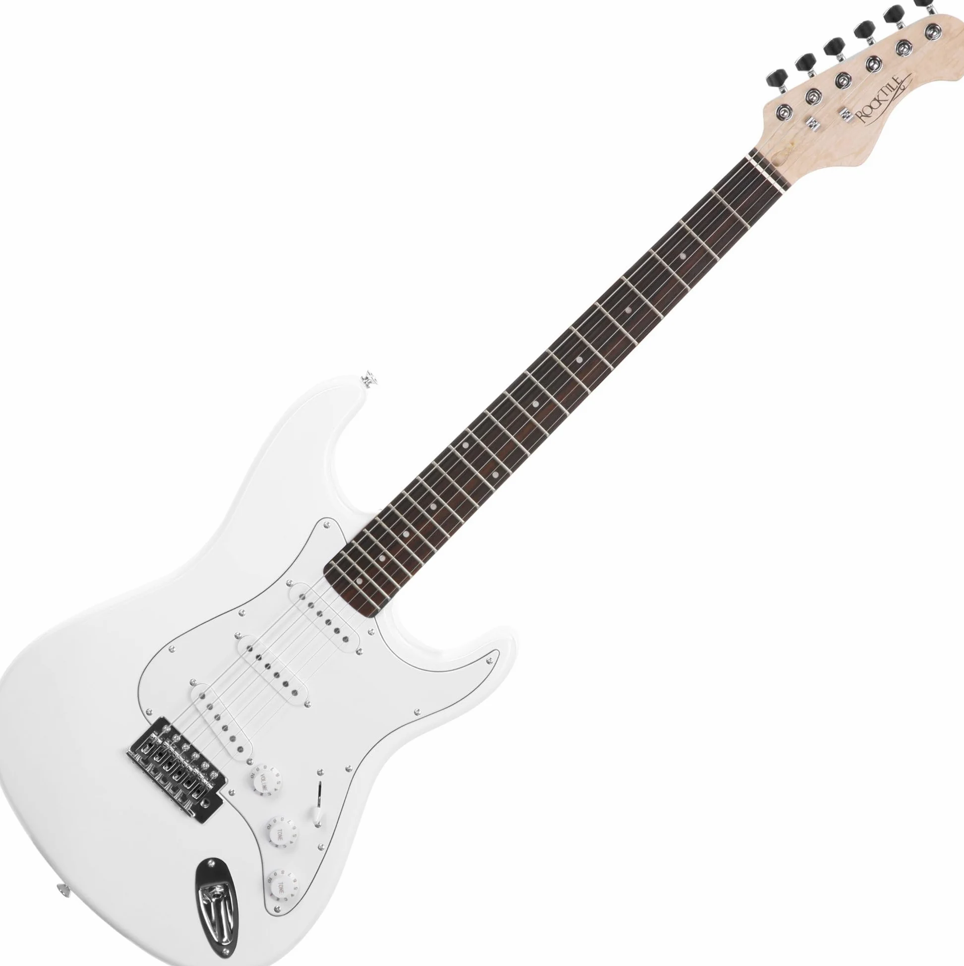Rocktile 15098 Sphere Classic Gitara Elektryczna, Biały, 21 Progów