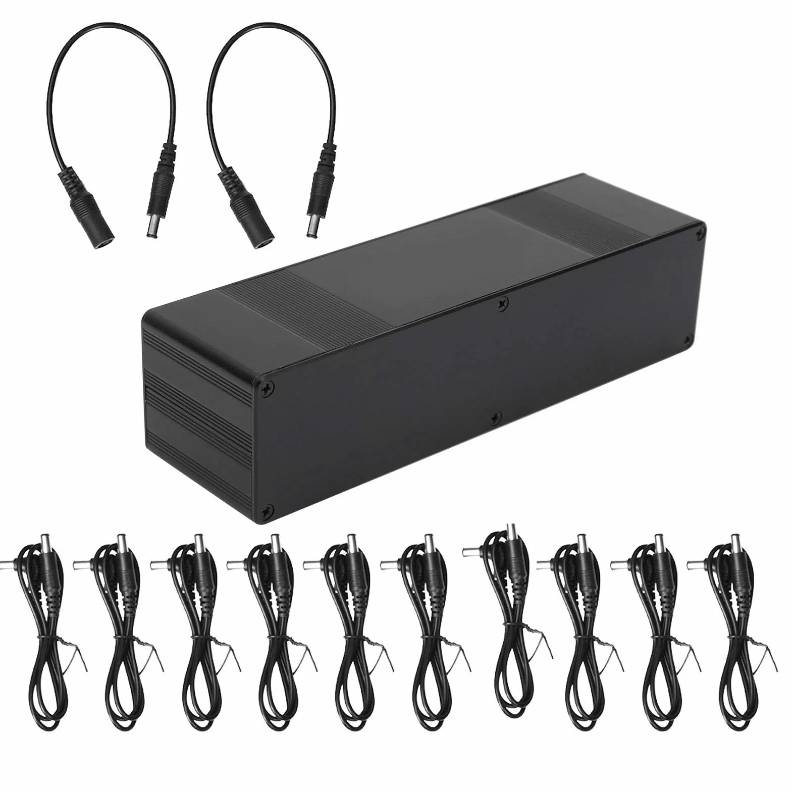 Cocoarm Zasilacz do pedałów efektów gitarowych, przenośny, 10 kanałów, ochrona izolacji – 9 V/12 V/18 V, 100-240 V (wtyczka UE)