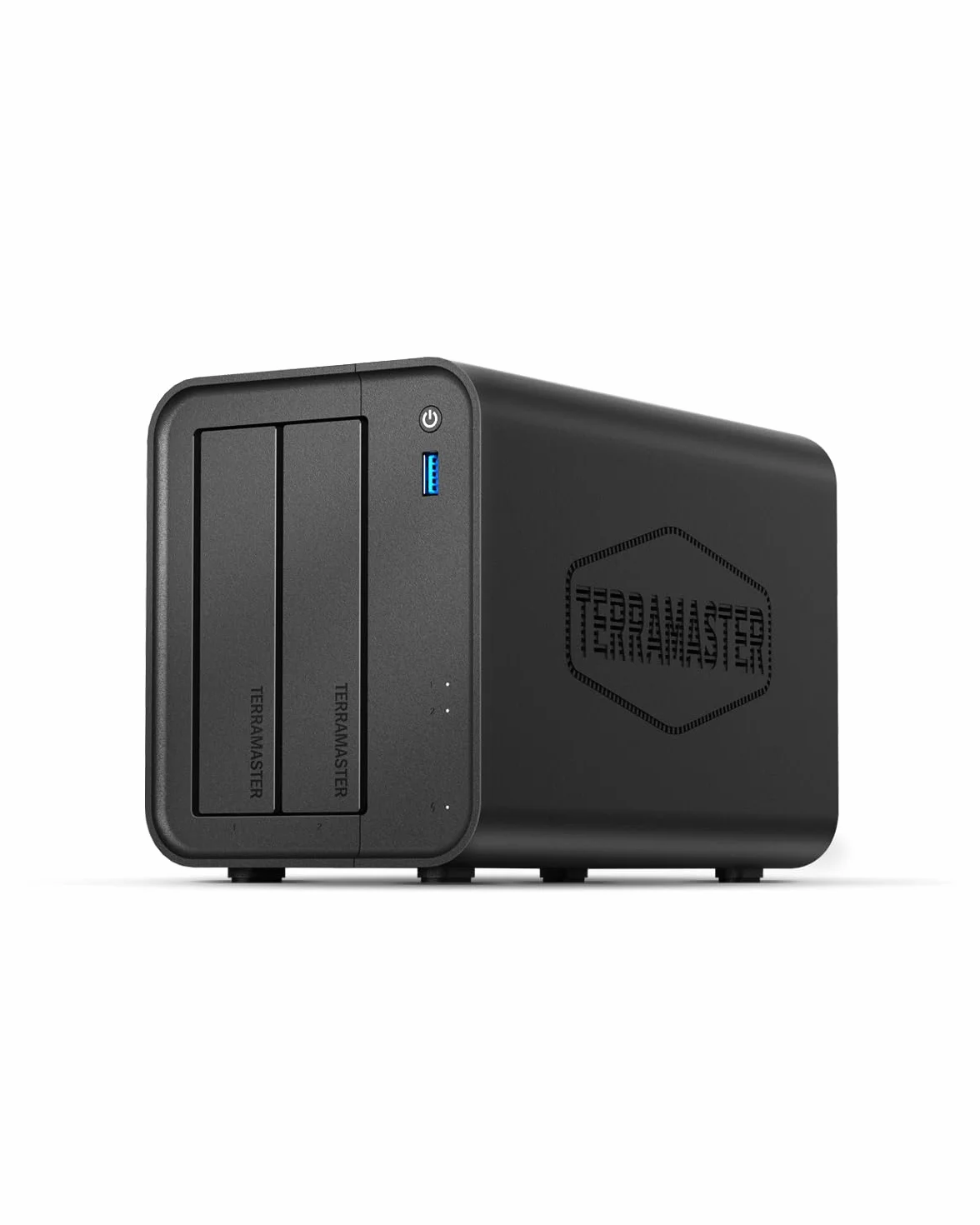 TERRAMASTER F2-425 2-Bay NAS Pamięć Masowa – Procesor Intel x86 Quad-Core CPU, 4 GB RAM, 2.5GbE LAN, Serwer Multimedialny z Sieciową Pamięcią Masową dla Użytkowników Domowych(Bez dysków)