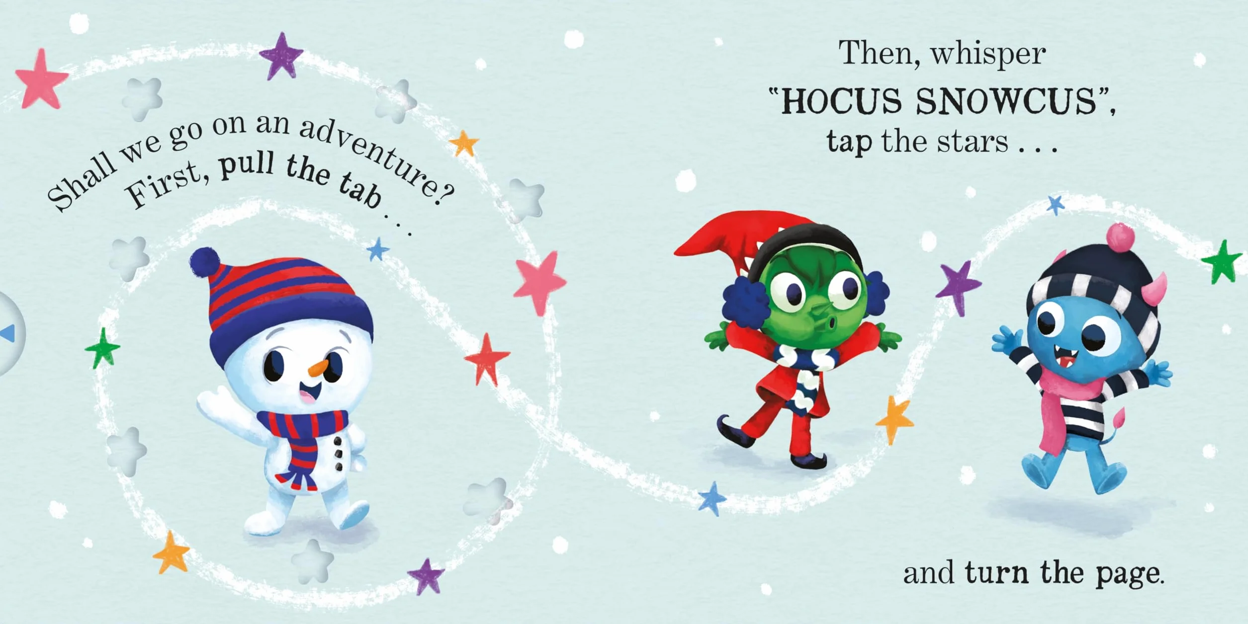 There’s a Little Snowman in Your Book: An interactive Christmas board book