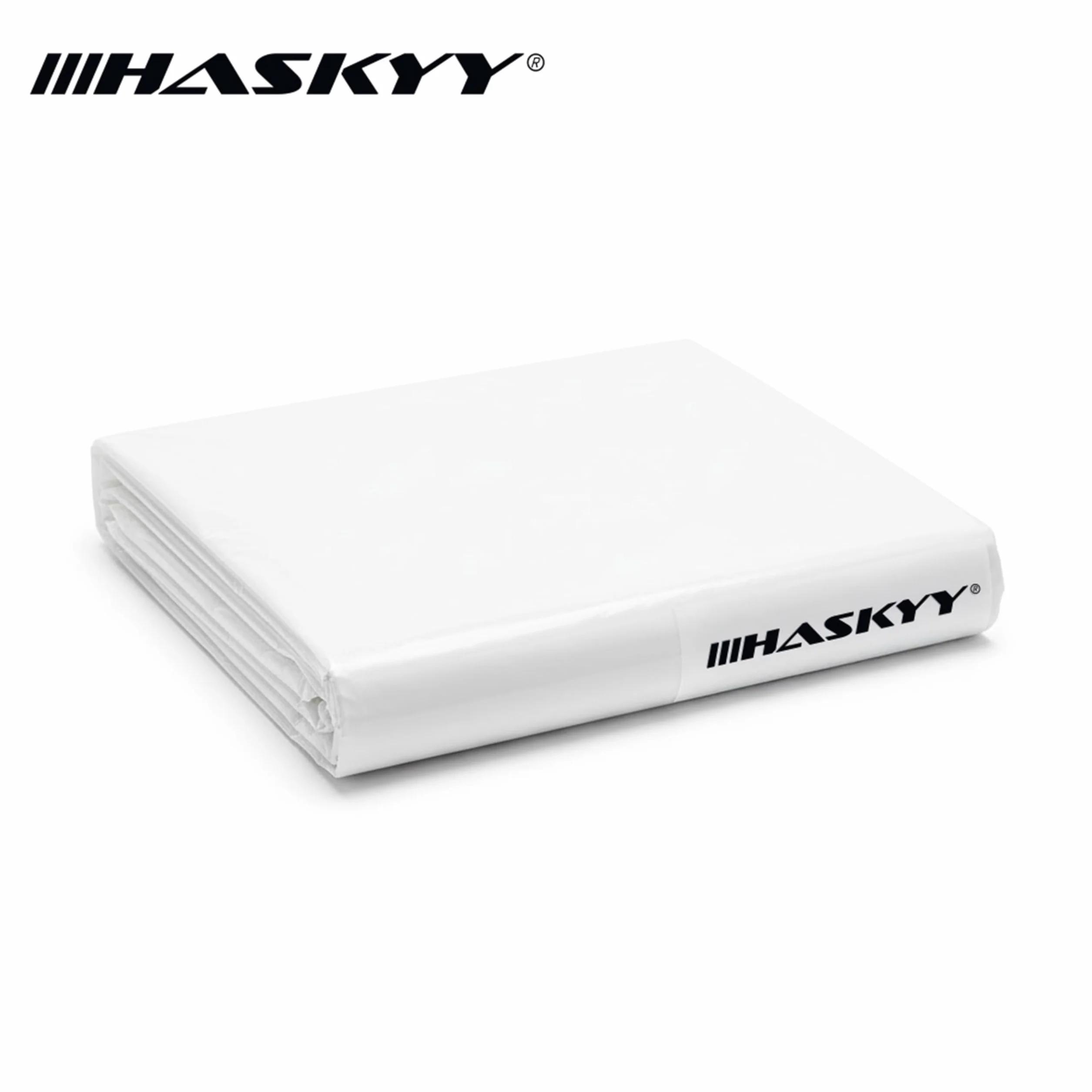 HASKYY Pokrowiec ochronny XXXL 250 x 130 x 90 cm, uniwersalny pokrowiec na palety, kratkę, grill, kosze plażowe, meble ogrodowe, wodoszczelny pokrowiec ochronny z polietylenu, bardzo wysoki, odporny