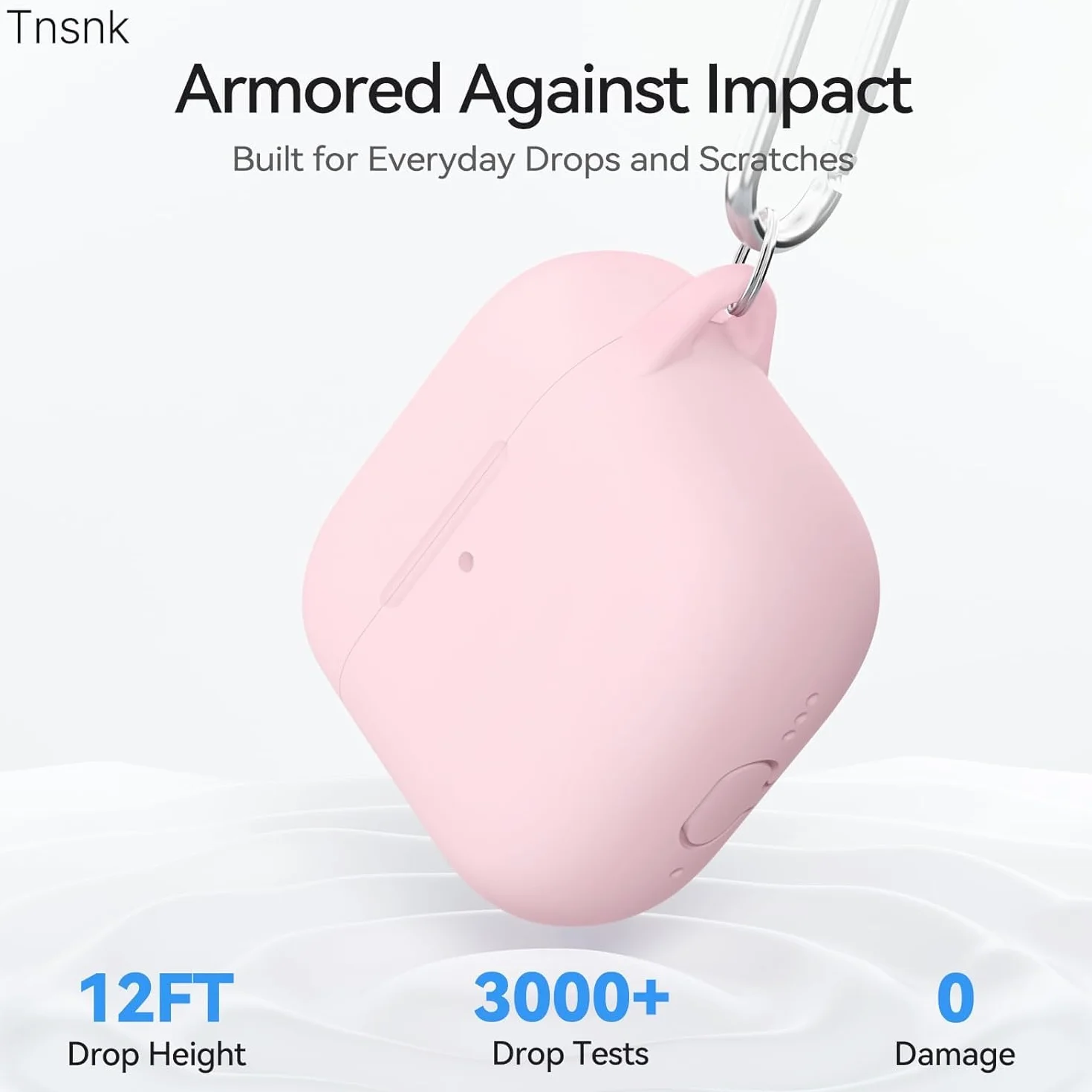 Etui do AirPods 4, różowe, z zestawem do czyszczenia 3 w 1 i brelokiem, miękki silikon 360°, pełna ochrona, etui na iPoda 4, urocze, kompatybilne z Apple Airpods 4. generacji 2024, dla kobiet