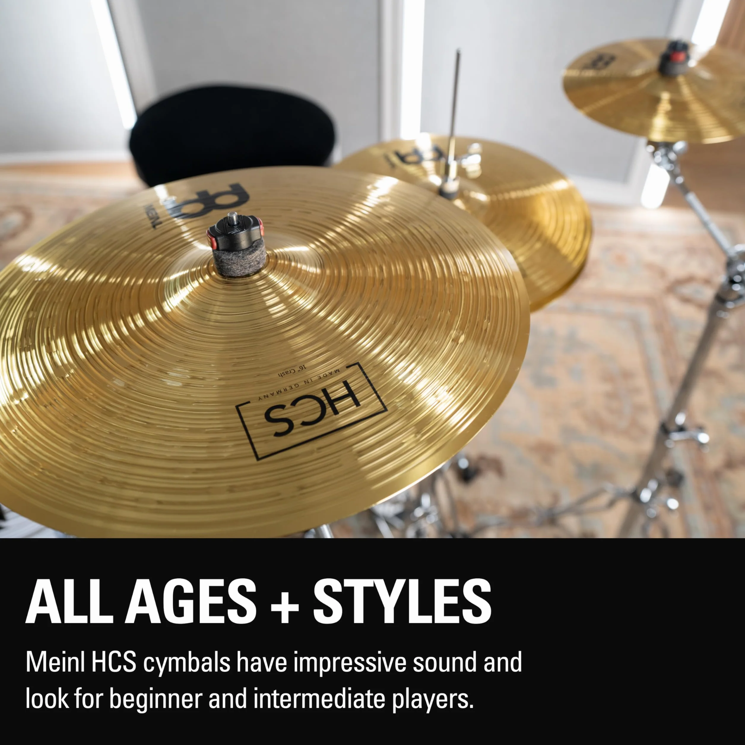 Meinl HCS Cymbal Set Special Edition with free Splash - Zestaw talerzy