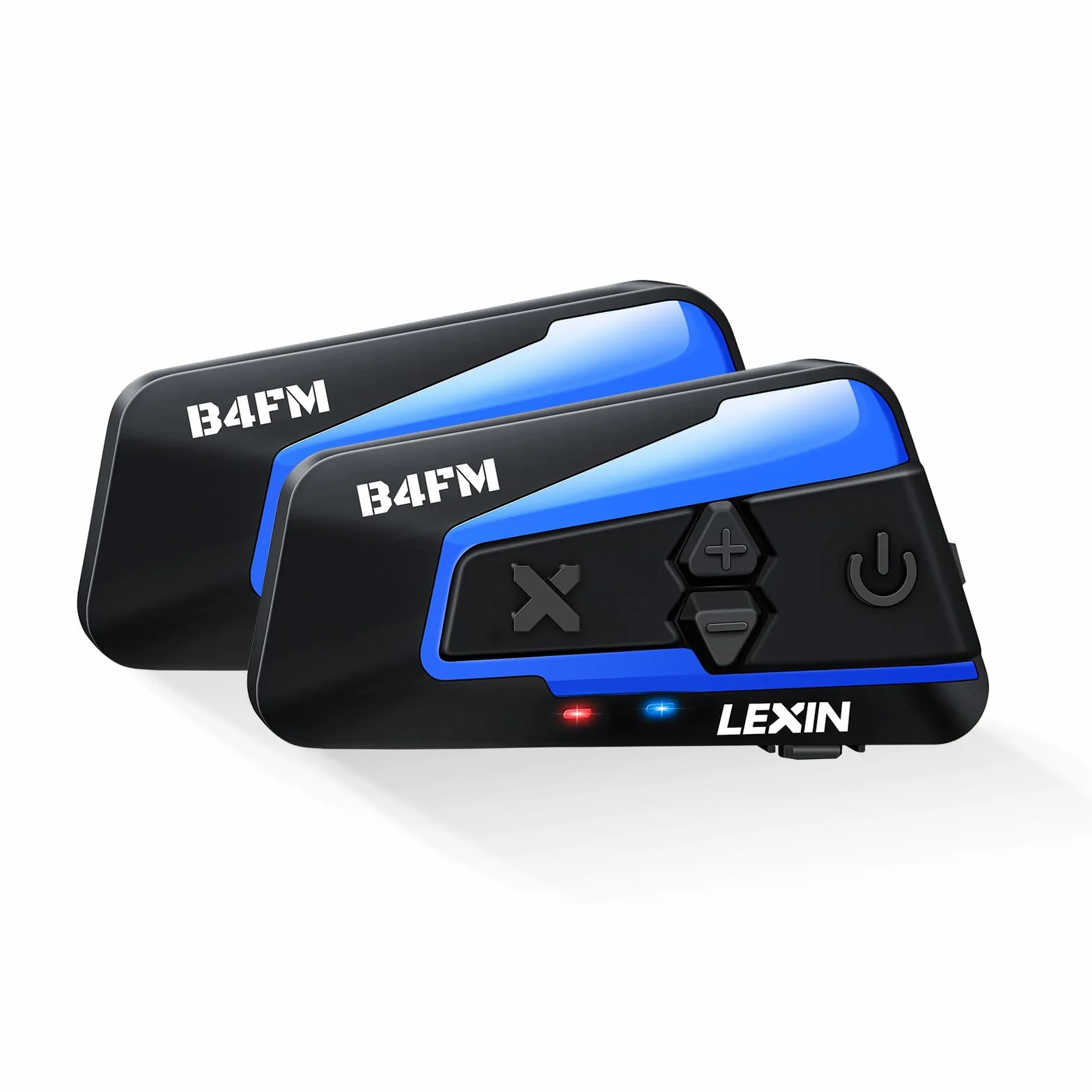 Lexin B4FM Interkom motocyklowy, zestaw słuchawkowy Bluetooth, komunikacja FM do kasków motocyklowych, łączność dla 4 osób, do jazdy konnej, jazdy na nartach