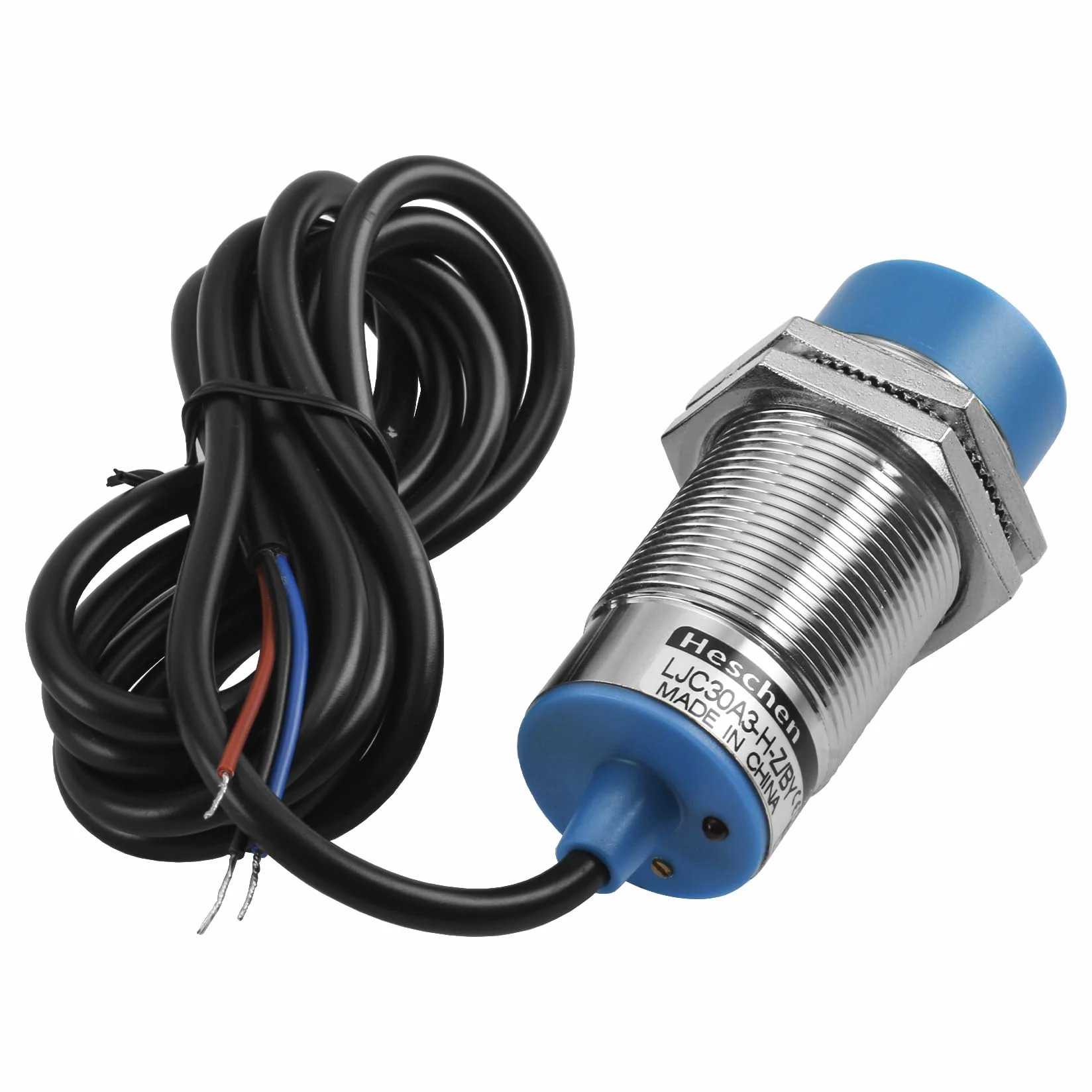 Heschen pojemnościowy przełącznik czujnika zbliżeniowego LJC30A3-H-Z/BY detektor 1-15 mm 6-36 VDC 300 mA PNP normalnie otwarty (NO) 3-przewodowy