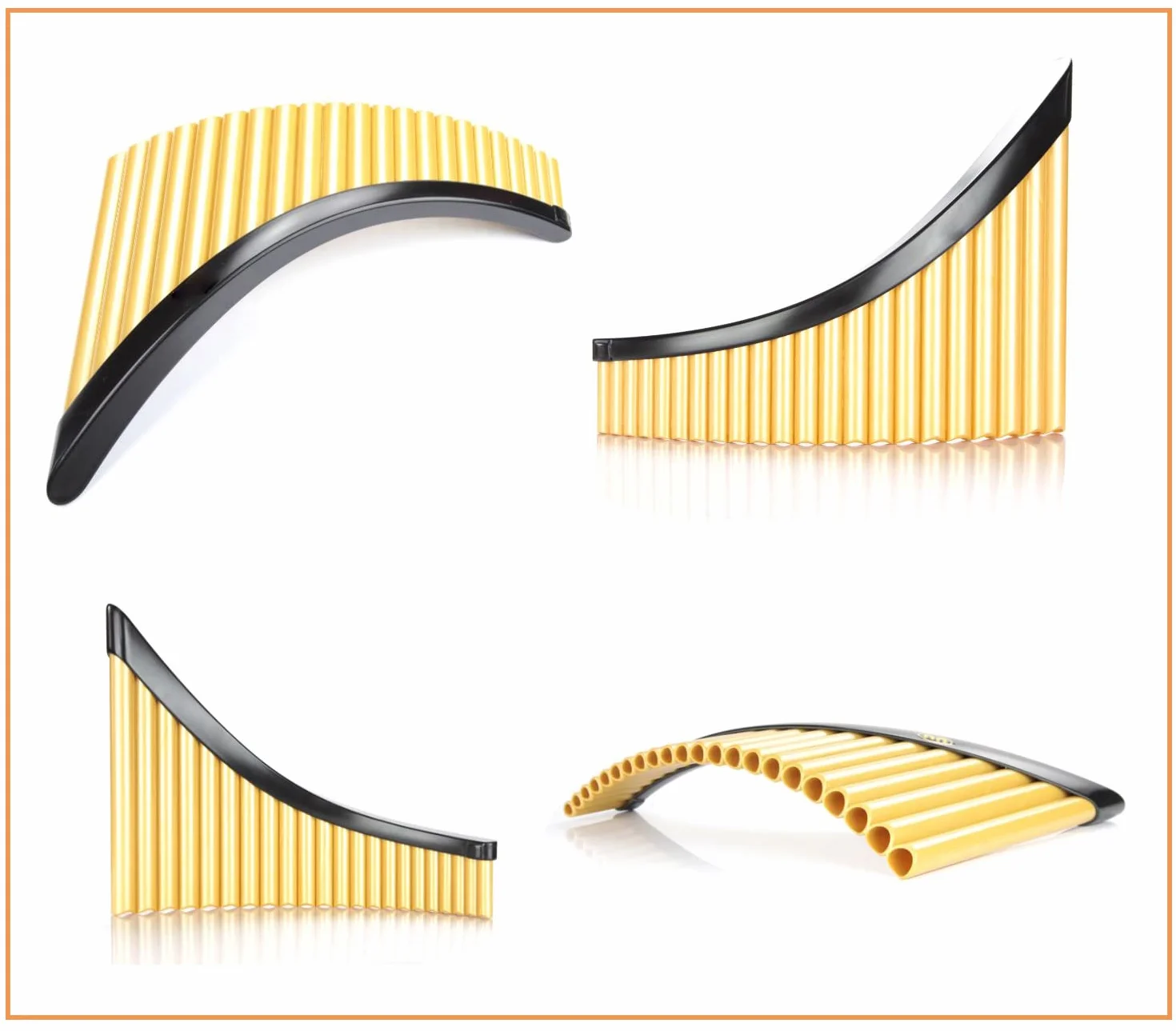 Panflute z podstawą G Key ABS Plastic Romania Pan Flute Music Instrument Tunable Panpipes