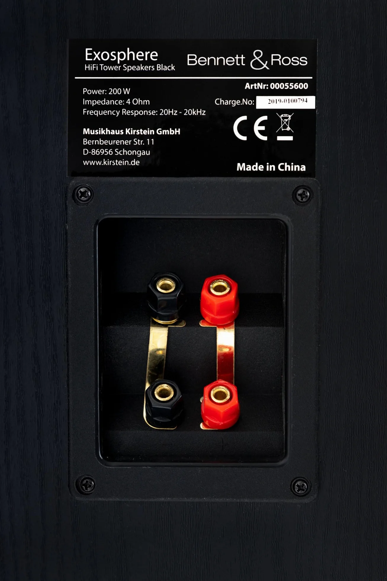 Bennett & Ross Exosphere 3-drożne głośniki podłogowe HiFi para (200 W RMS, 6,5" subwoofer, 6,5" głośnik basowy, 3x 6,5" średniotonowy, głośnik wysokotonowy 1", konstrukcja bass reflex, wygląd słojów