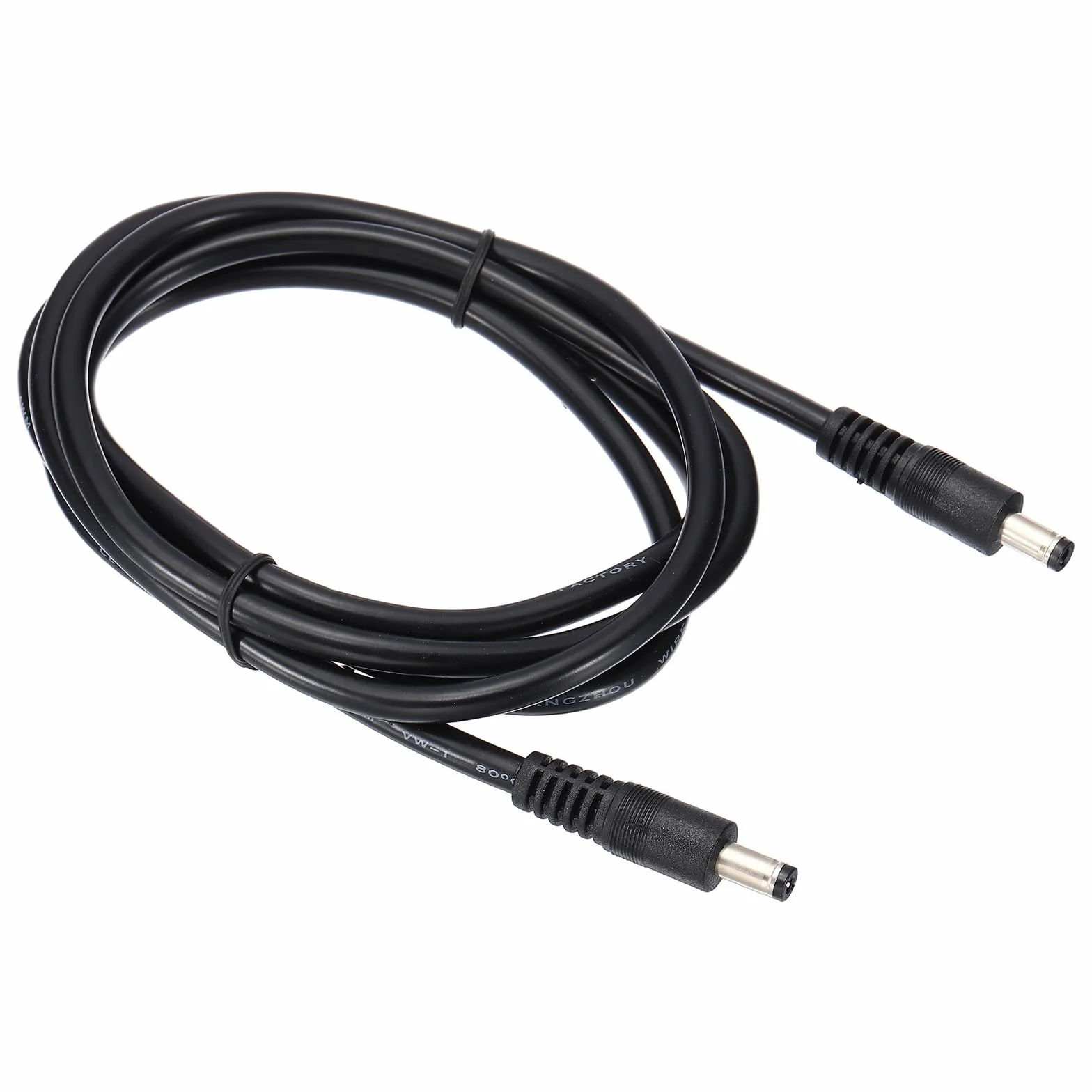 PATIKIL kabel zasilający USB 5 ft 5,5 x 2,5 mm męski do 5,5 x 2,1 mm męski DC, adapter 18AWG do ładowania routera DVR kamery monitorującej, czarny