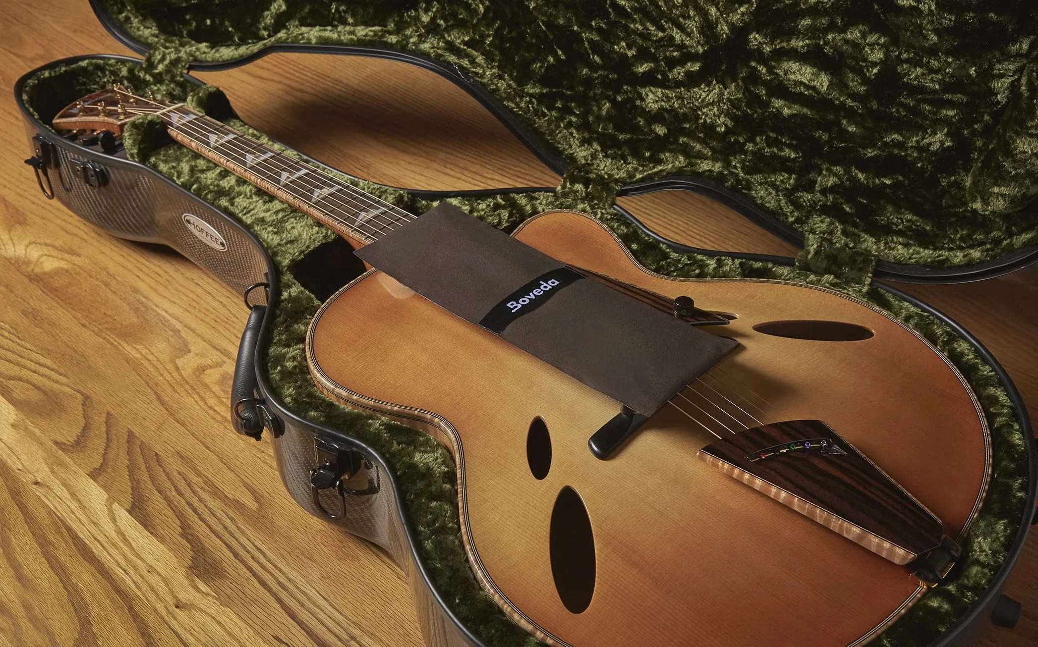 Boveda Do muzyki | Podwójny rękaw z tkaniny do 49% RH Boveda 2-kierunkowa kontrola wilgotności | do użytku z 2 Boveda Size 70 w celu ochrony dużych instrumentów przed pęknięciem/odkształceniami