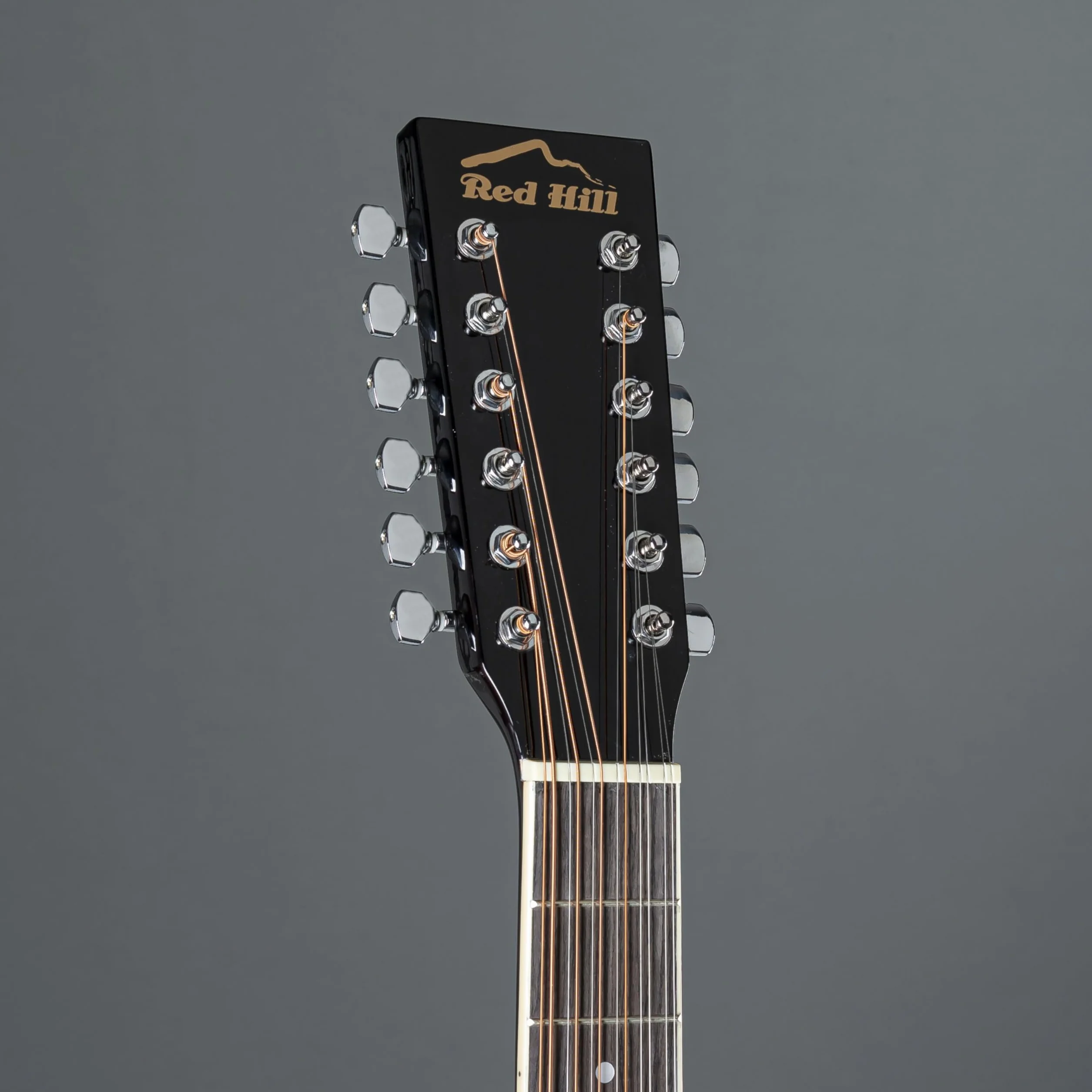 Red Hill AF-8A8C12-BK 12-String Electro-Acoustic Guitar (Black) - Gitara akustyczna 12 strunowa