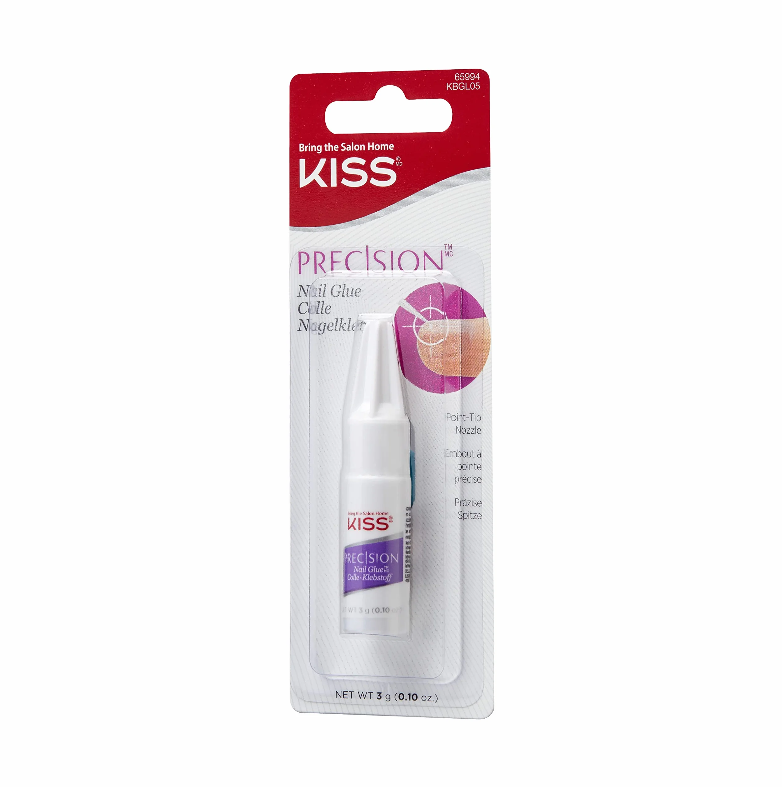 Kiss Klej do paznokci z dozownikiem, 3g, bezbarwny