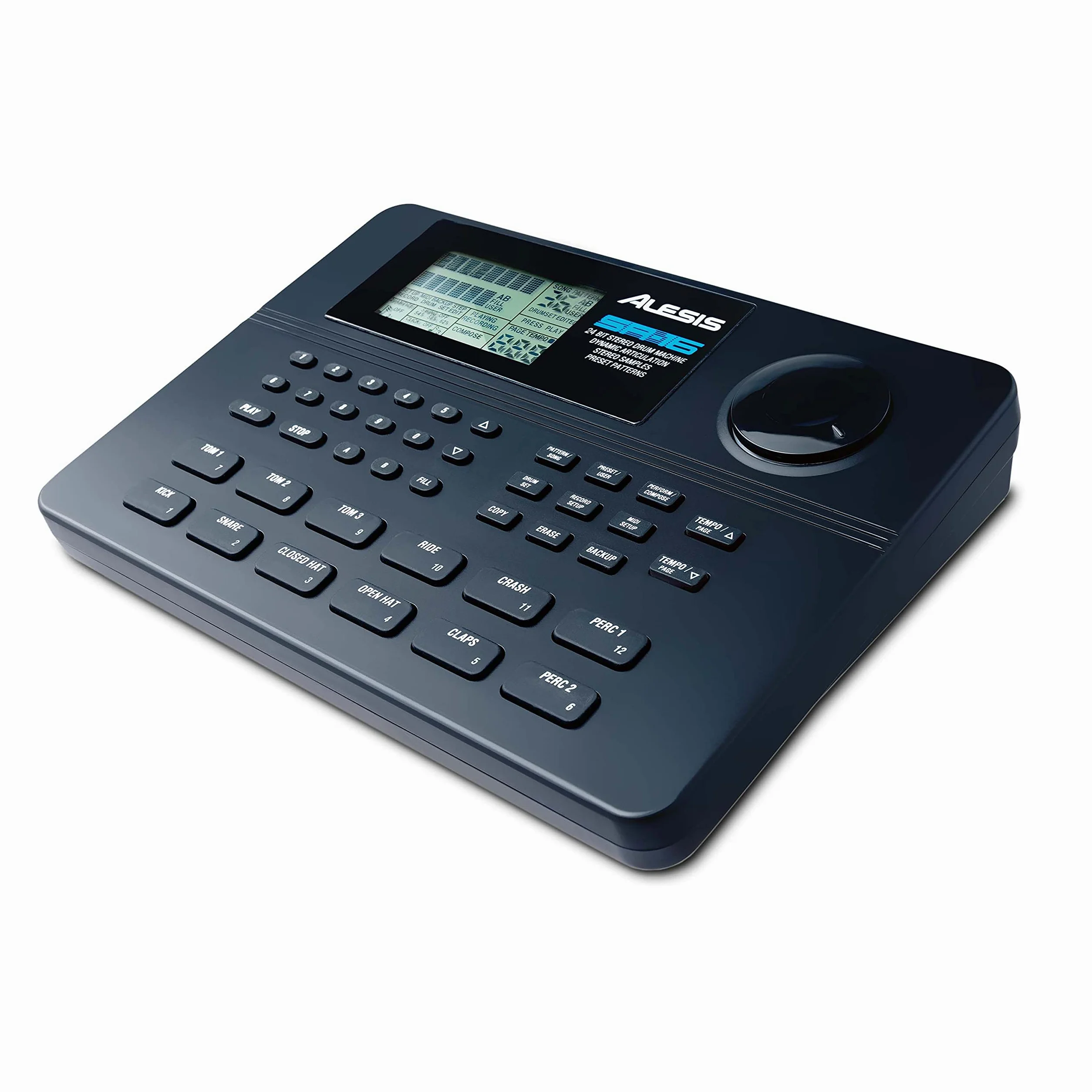 Alesis SR-16 – Studyjny klasyczny samodzielny automat perkusyjny z ponad 200 brzmieniami, wejściami/wyjściami o wysokich parametrach i efektami
