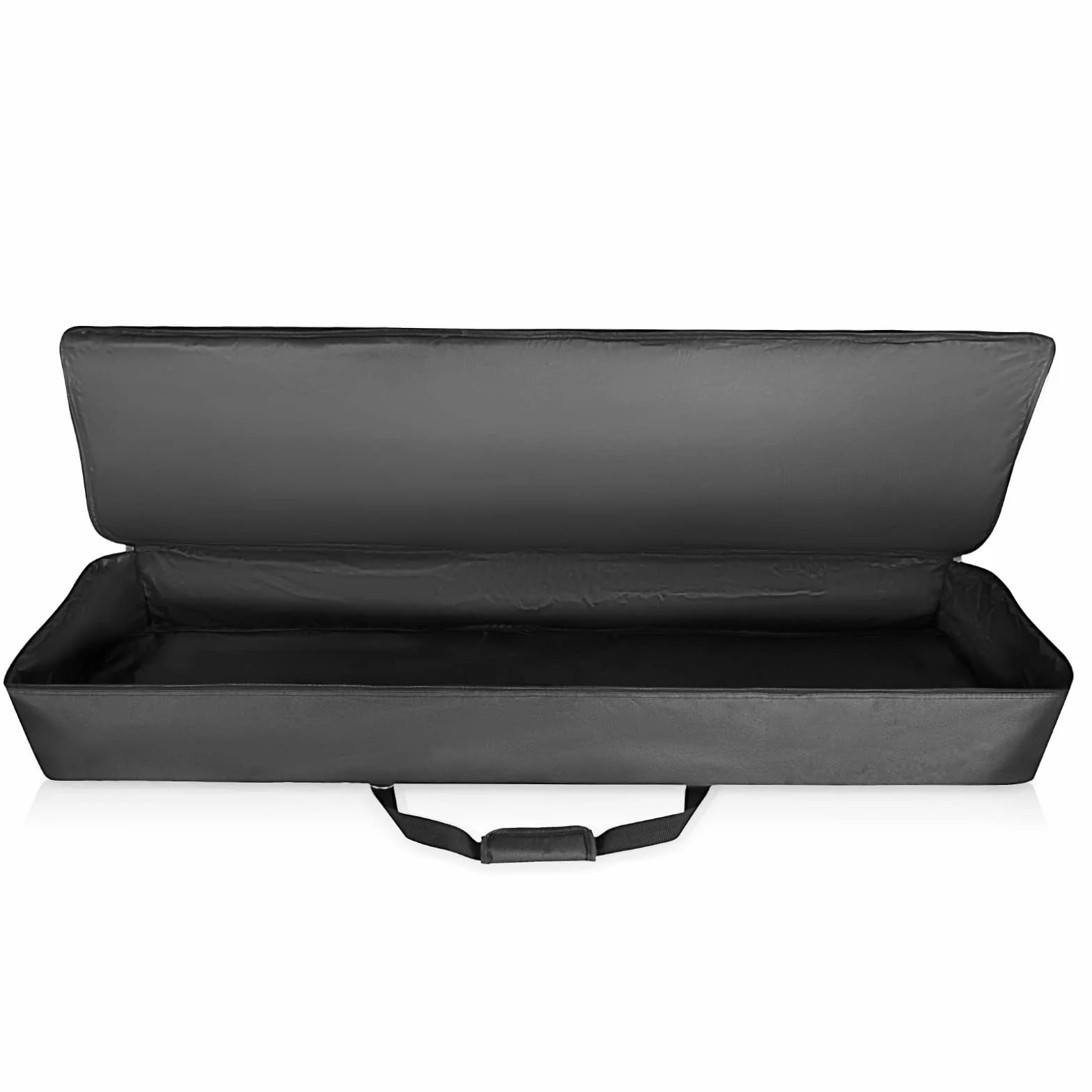 AKOZLIN Przenośne, wyściełane etui na klawiaturę z 88 klawiszami, wymiary 137 x 17 x 33 cm, torba na klawiaturę do pianina elektrycznego (czarny + żółty)