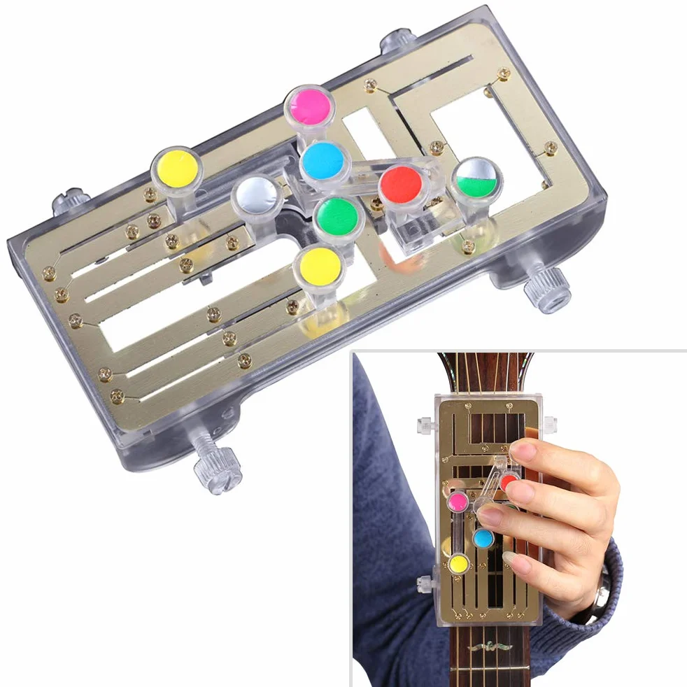 Chord Buddy system uczenia się gitary z klipowym stroikiem chromatycznym i 6 akordami