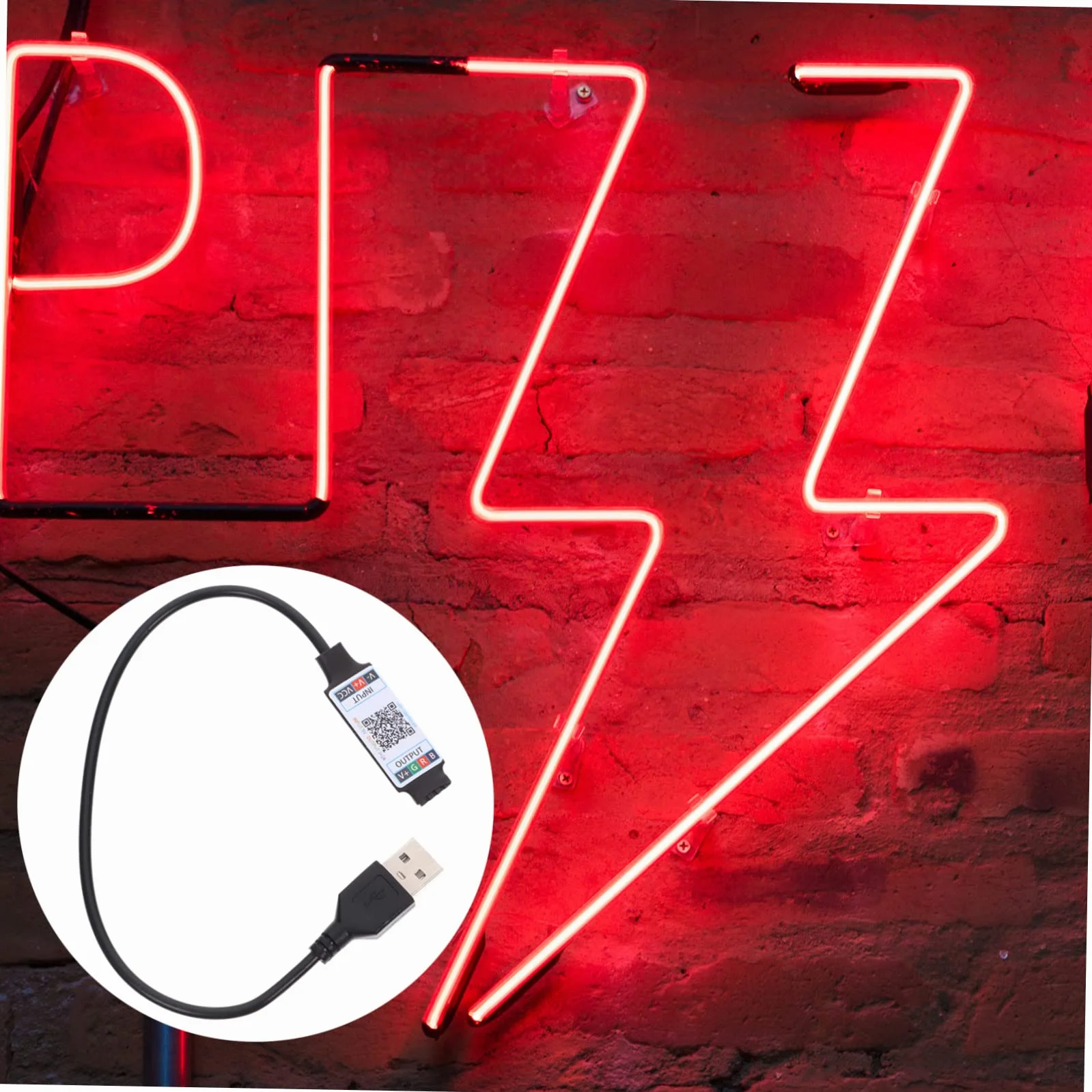 WOONEKY Kontroler Led Rgb Usb z Funkcją Muzyki Pinowy Zdalny Sterownik Taśmy Led Inteligentny Kontroler Do Dekoracji Wnętrz Sypialni Salonie Biurze i Szkole