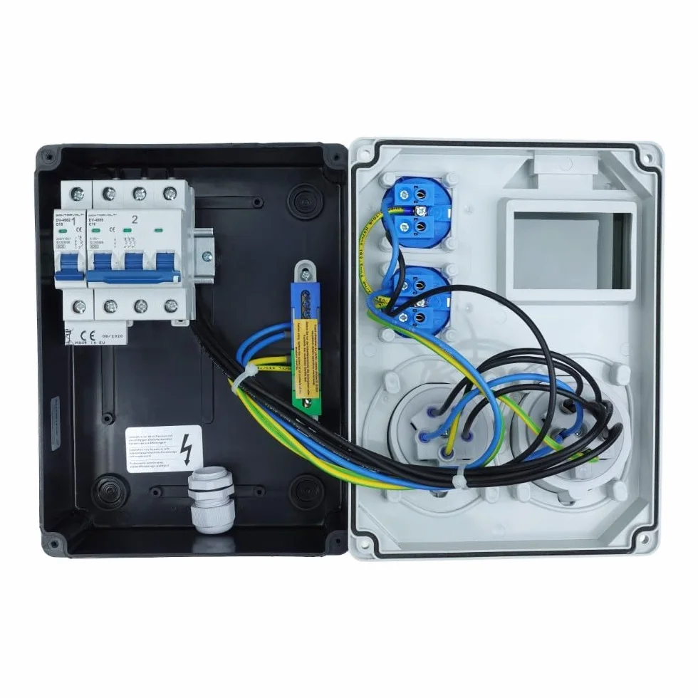 Rozdzielnica budowlana HL-S 32A/5P 16A/5P 2x230V rozdzielnica elektryczna z gniazdami erbetka zabezpieczona