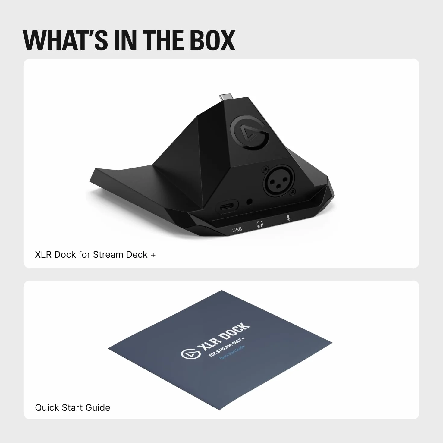 Elgato XLR Dock MK.2 - Interfejs audio do Stream Deck +, wzmocnienie 80dB, zasilanie Phantom, Clipguard 2.0, efekty DSP, USB-C, współpracuje z dowolnym mikrofonem XLR