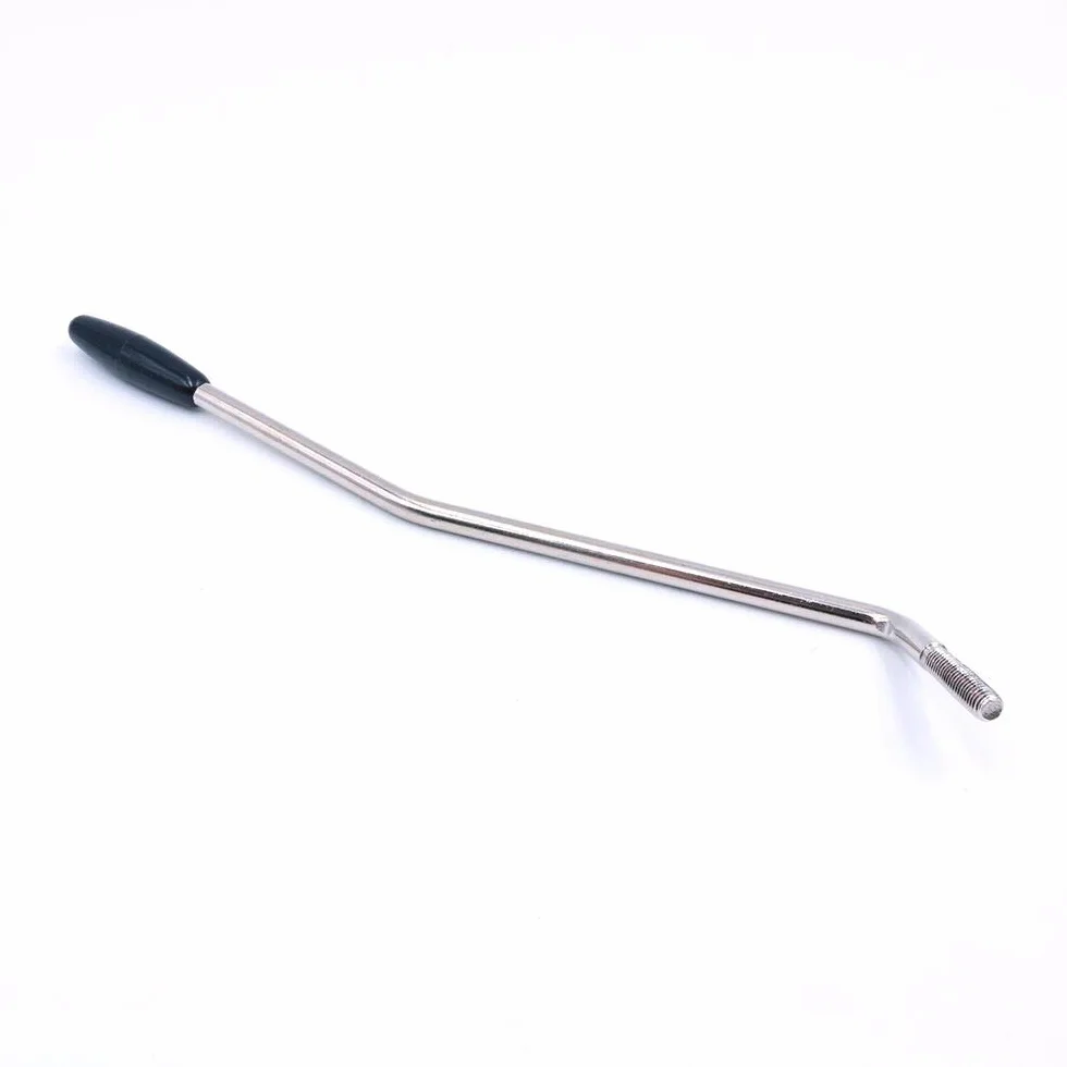 Alnicov 5 mm Tremolo Arm Thread Tremolo Arm do ST Squier gitara elektryczna chrom z czarną końcówką