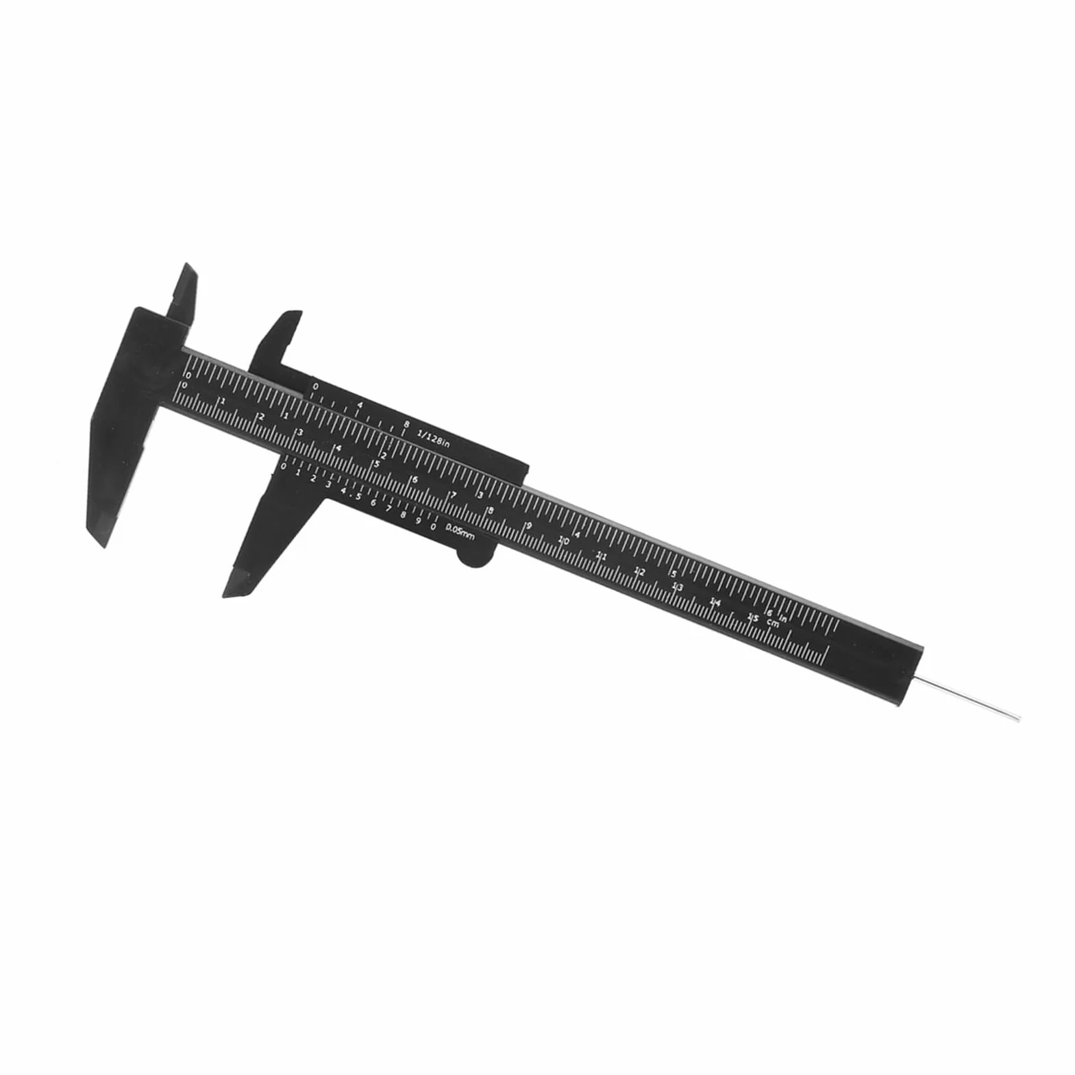 Suwmiarka z Noniuszem 150 Mm Mini Narzędzie Pomiarowe z podwójną skalą Suwmiarka Plastikowa 0,05 Mm Linijka Przesuwna (-GS17565-01)