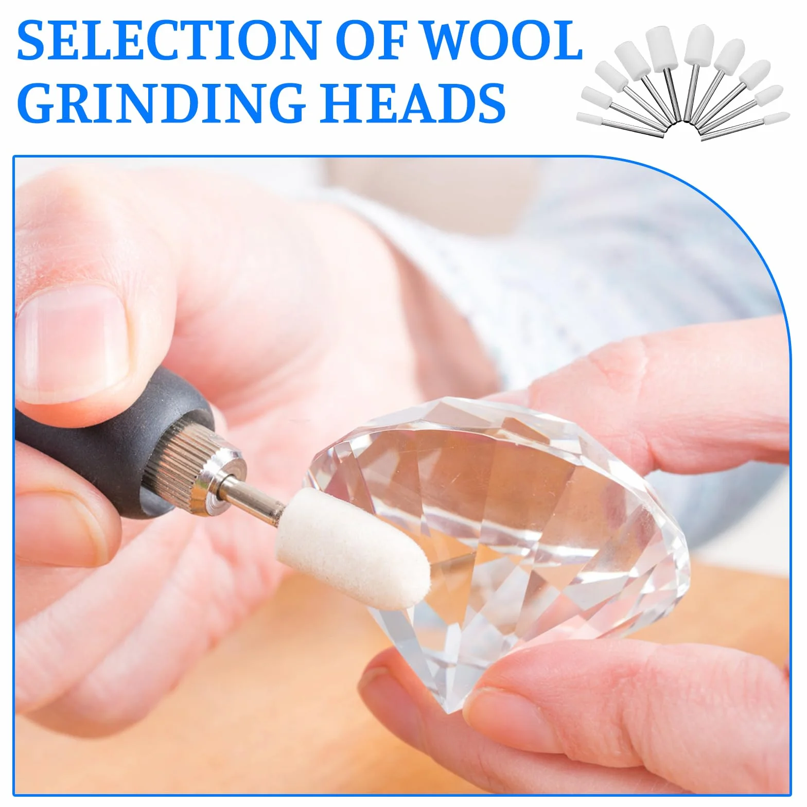 Wool Felt Polishing Pad,100 Pieces Buff Clean Wheels Multifunctional Felt Polishing Tools