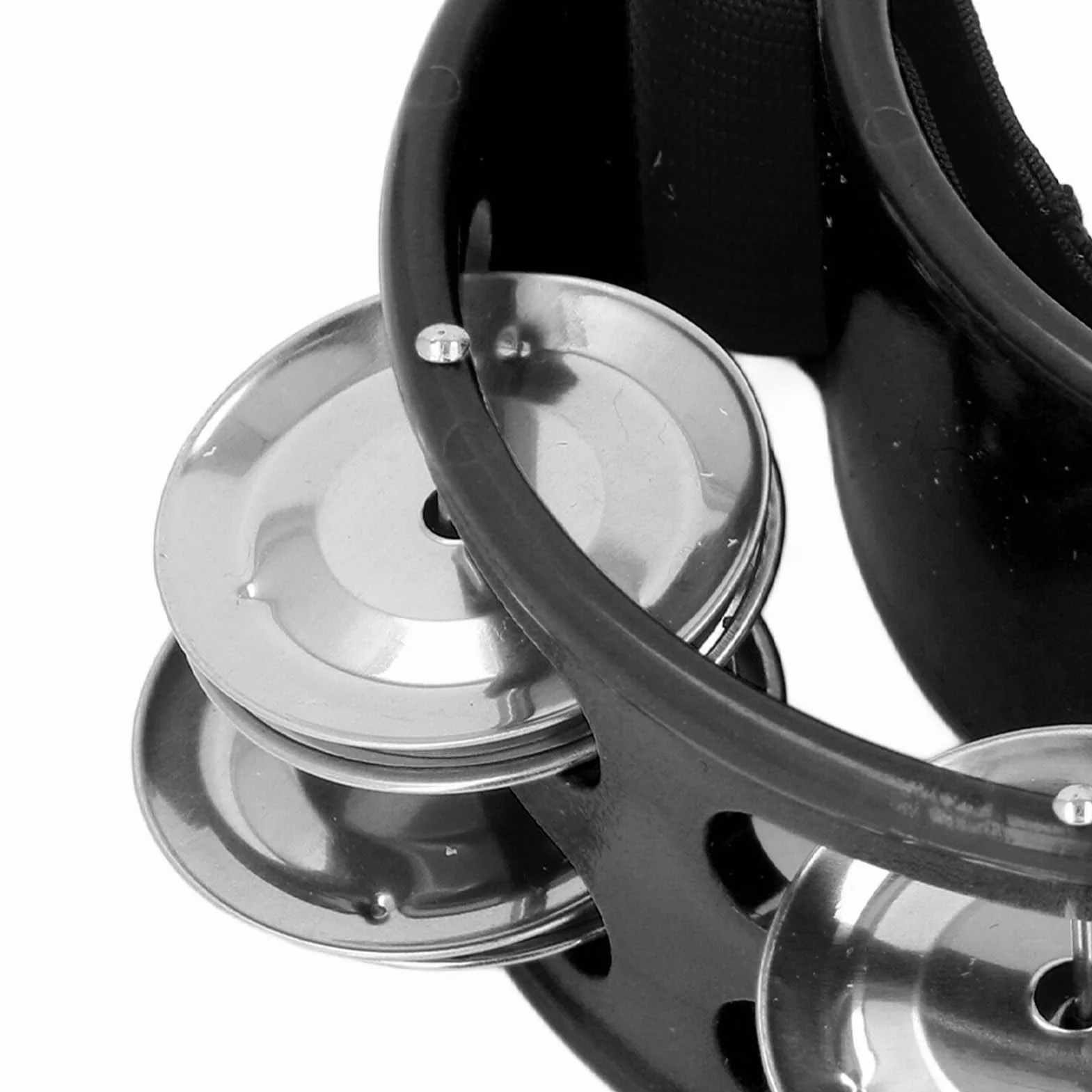 Tamburyn na Stopy, Szerokie Zastosowanie 2 Sztuki, Dobra kompatybilność, Muzyczny Instrument Perkusyjny na Imprezy (BLACK)