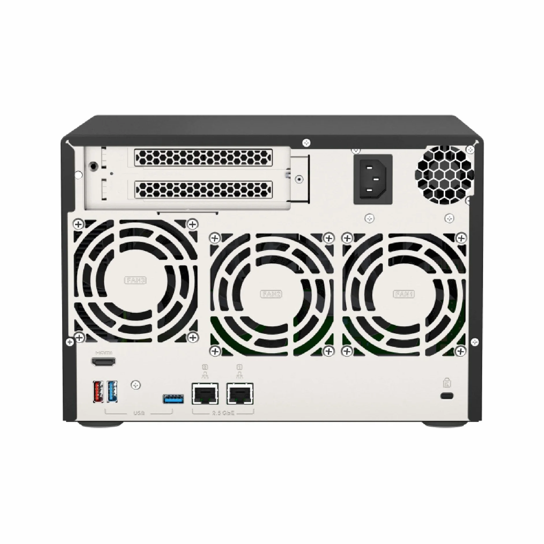 QNAP 6-kieszeniowy NAS Zhaoxin KX-U6580 8C/8T 2,5 GHz Czarny