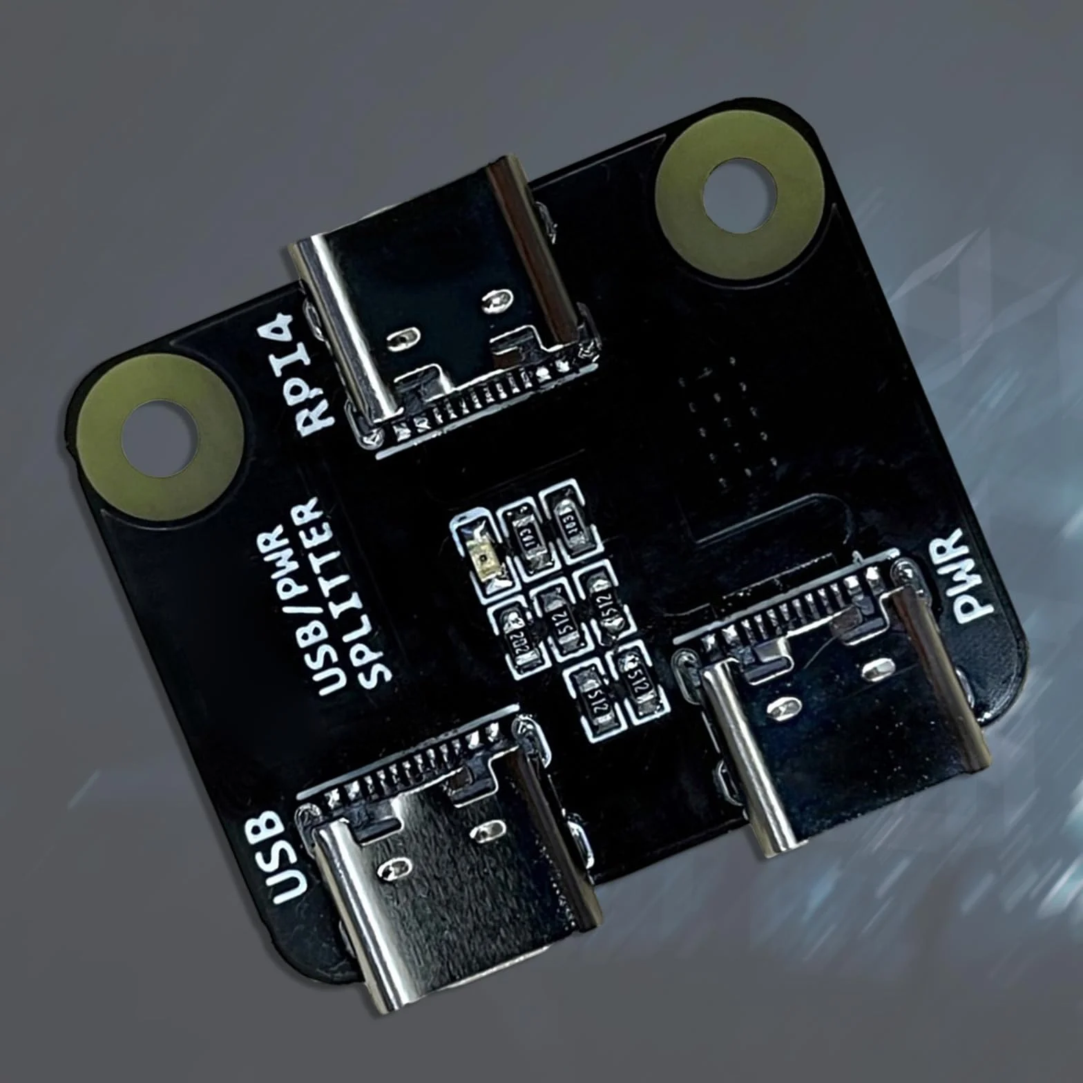 Wygodny rozdzielacz USB 3 porty rozdzielacz zasilania typu C do rozdzielacza zasilania RPI BliKVM i PiKVM "KVM Over IP Controller Power Distributor
