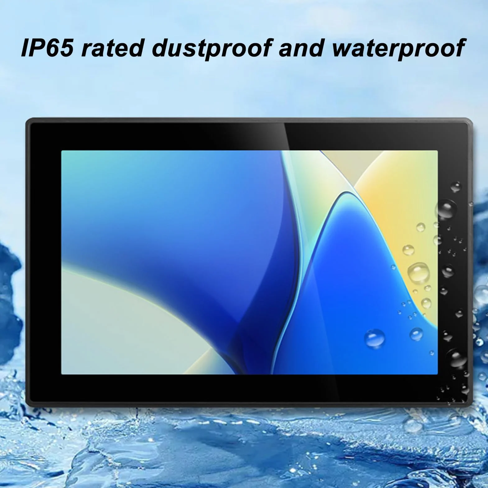 15,6-calowy 10-punktowy Wyświetlacz Dotykowy z otwartą ramą, Przemysłowy Monitor z Ekranem Dotykowym PCAP, Port VGA+HDMI+USB – 16:9 – IP65 Wodoodporny 1920 X 1080, Przemysłowy