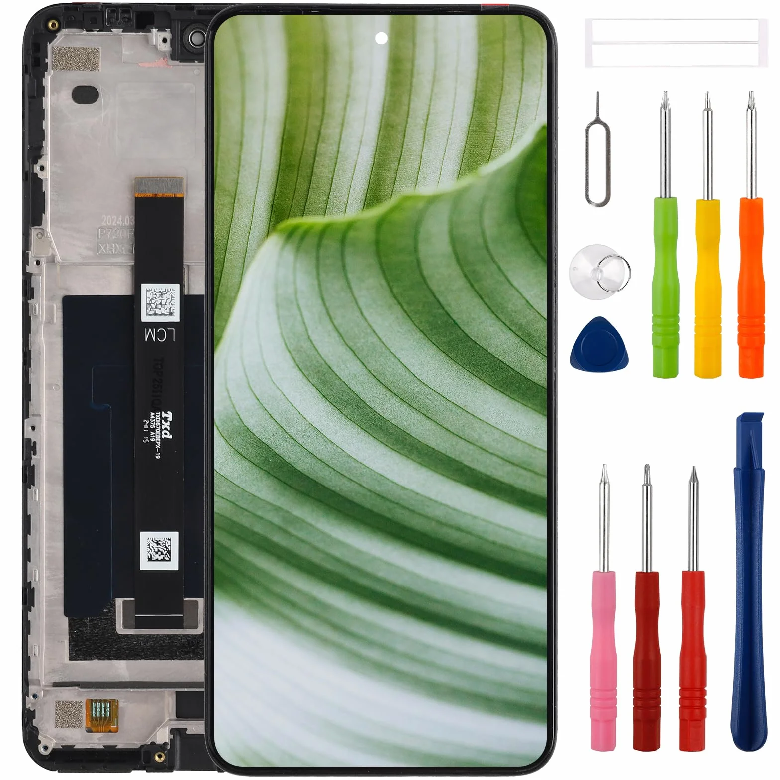 Nowy wyświetlacz LCD zamiennik do ZTE Nubia Focus Pro 5G Z2351N 6,72 cala zaktualizowany zestaw narzędzi naprawczy-czarny