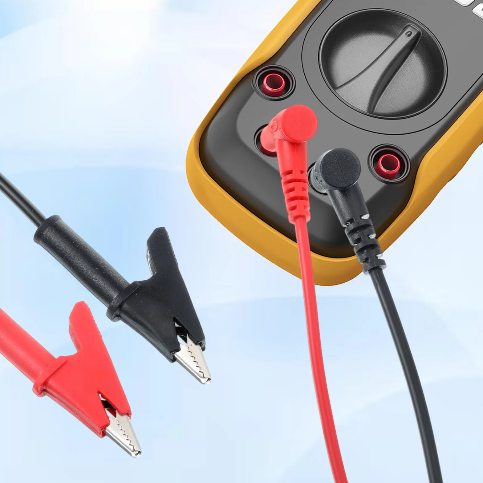 Końcówki pomiarowe 1 m do multimetru, zaciski krokodylkowe z kablem, wtyczka bananowa, kabel krokodylkowy, czysta miedź, kabel multimetrowy, izolowana końcówka kontrolna do testów elektrycznych