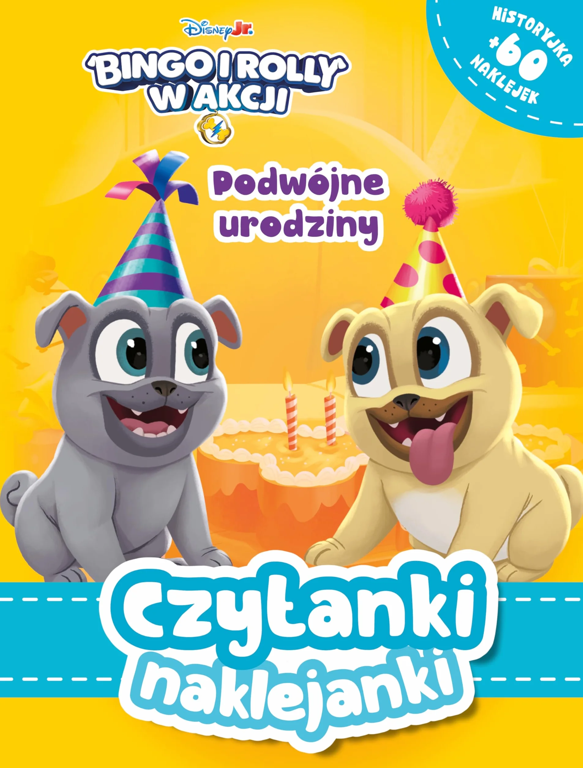 Czytanki naklejanki. Podwójne urodziny. Disney Bingo i Rolly w akcji