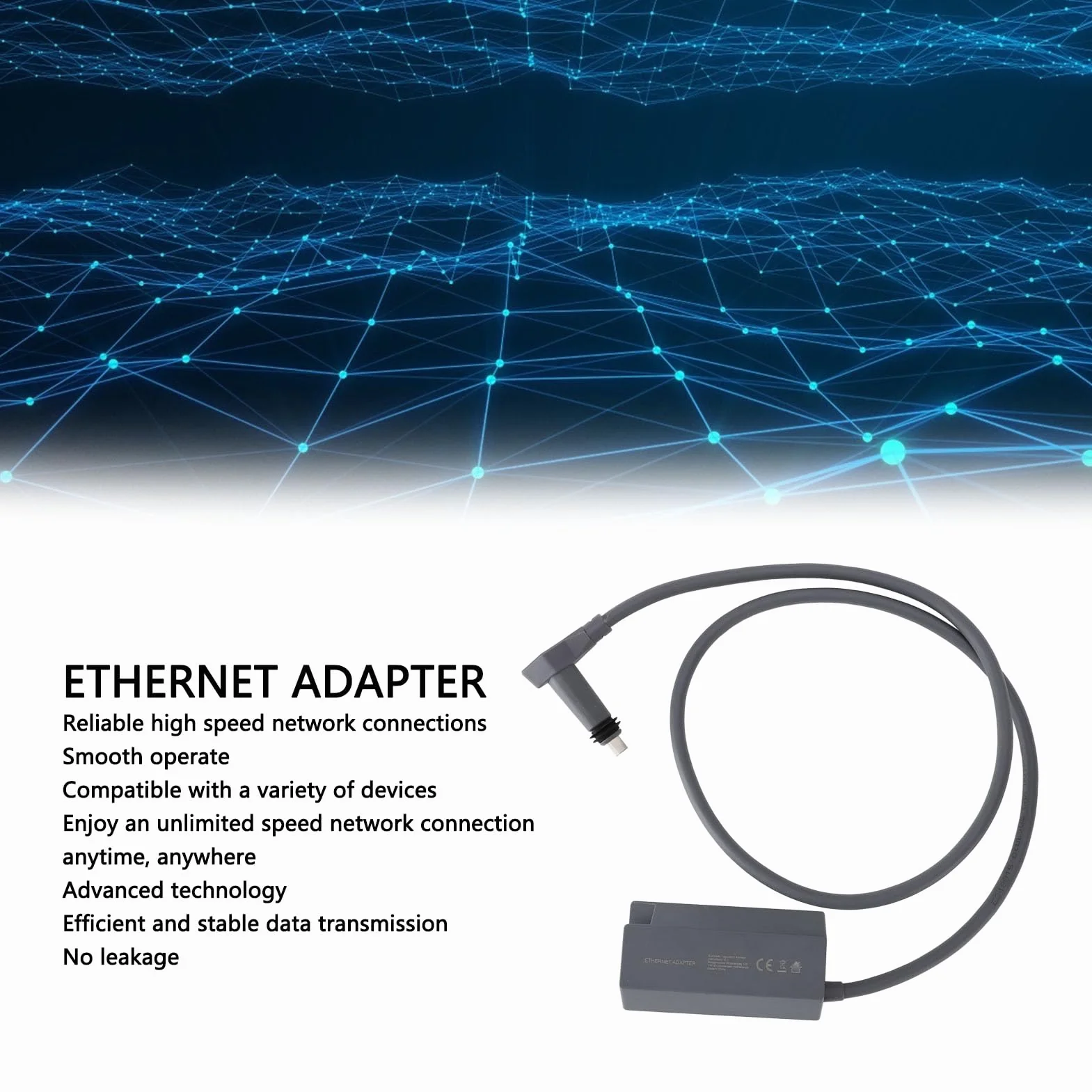 Adapter Ethernet dla Standard Actuated Gen 2, Przewodowa sieć Zewnętrzna, Adapter Ethernet dla V2 Gen2, Internet Satelitarny V2