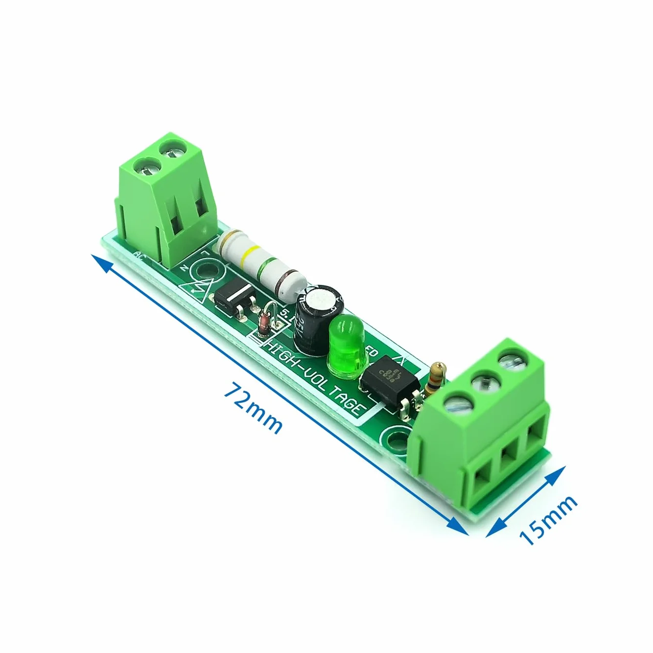 Moduł transoptora Hailege AC 220V (1 kanał) Optoptor AC Moduł wykrywania AC 3-5 V lub PLC 24 V Prąd poziomu dla PLC MCU