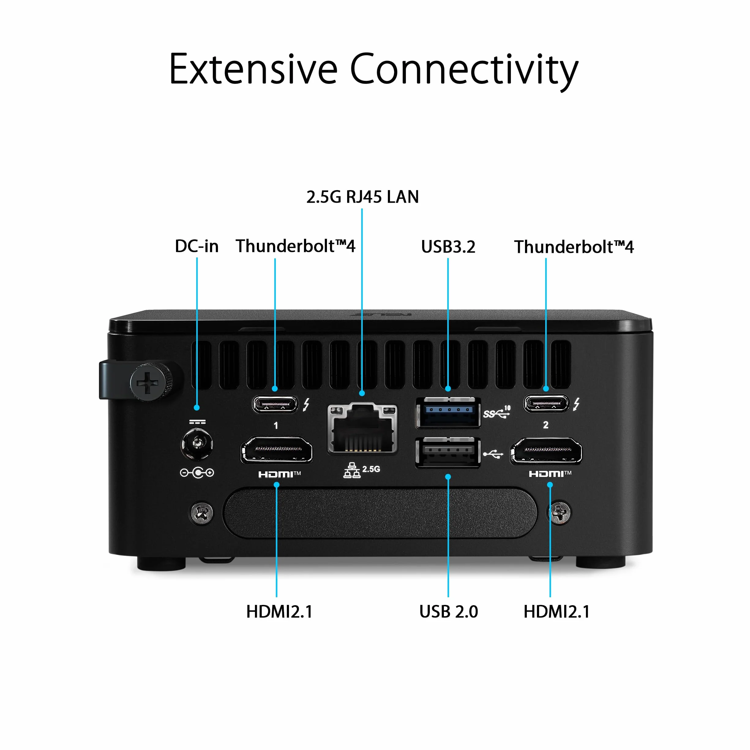 ASUS NUC 13 Pro komputer stacjonarny Barebone (Intel Core i5-1350P, vPro, Intel UHD Graphics, bez pamięci, bez pamięci masowej, bez systemu operacyjnego, bez kabla zasilającego)