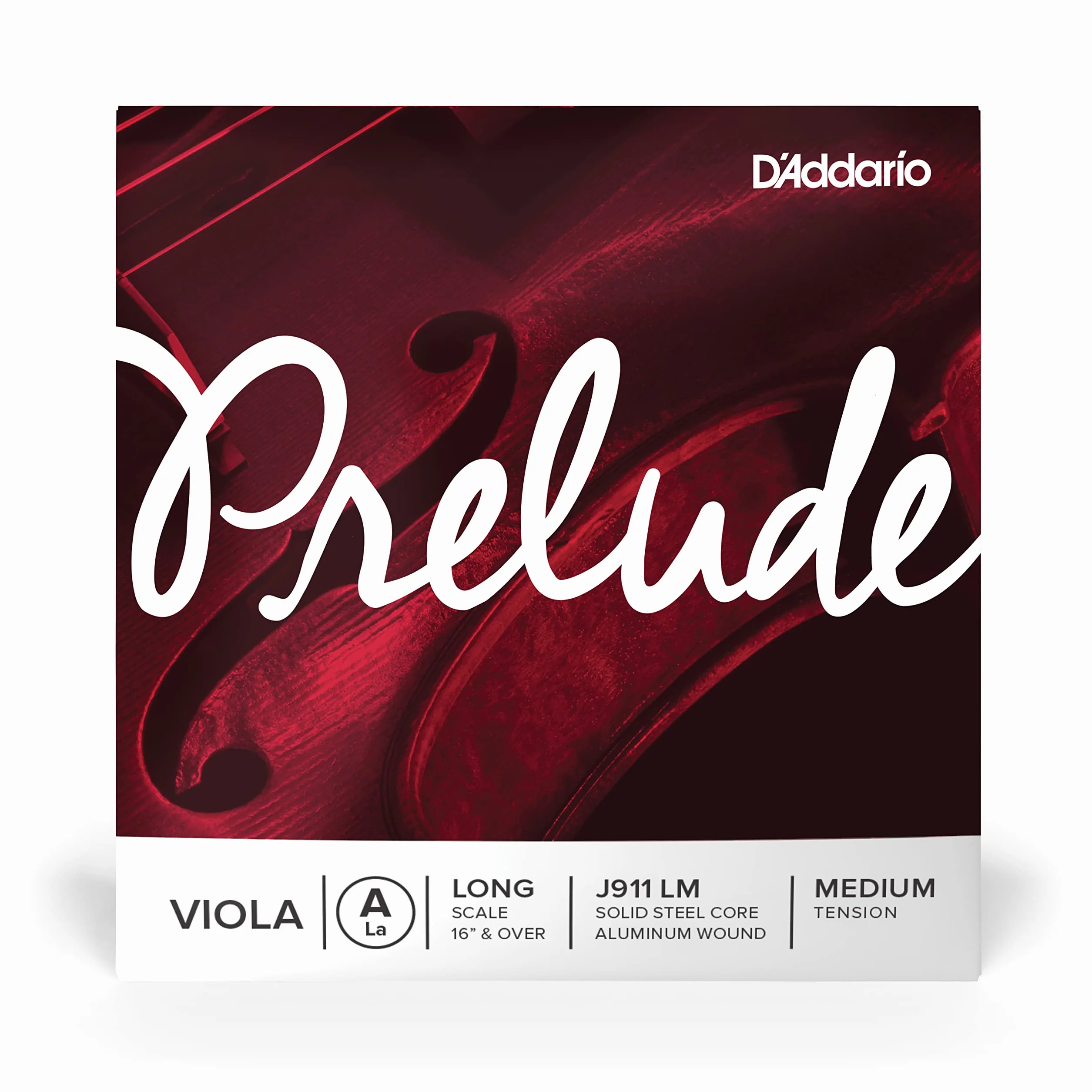 D'Addario Prelude długa skala średnie napięcie pojedynczy sznurek na Viola